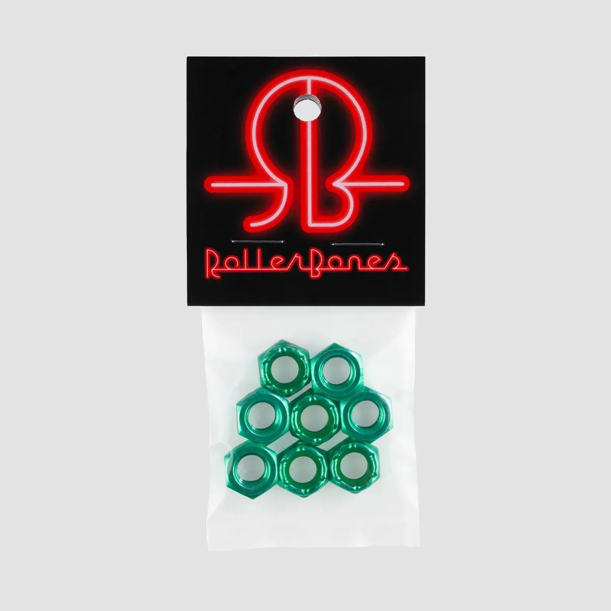 Rollerbones Axle Nuts x8 Green