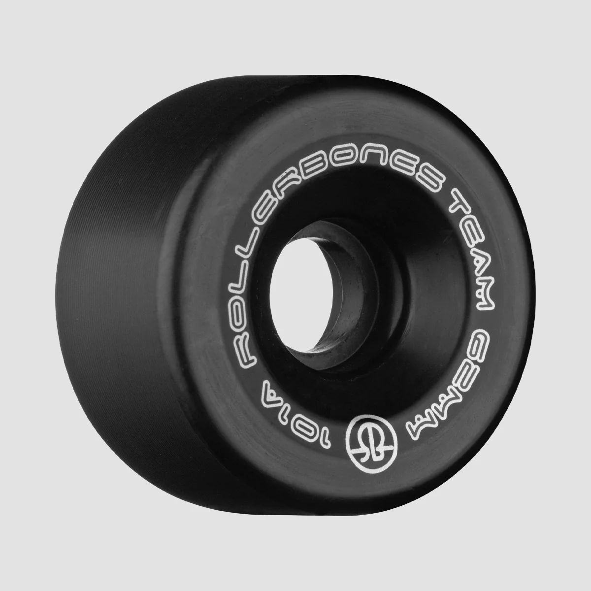 Rollerbones Team Logo 101A Quad Wheels x8 Black 62mm