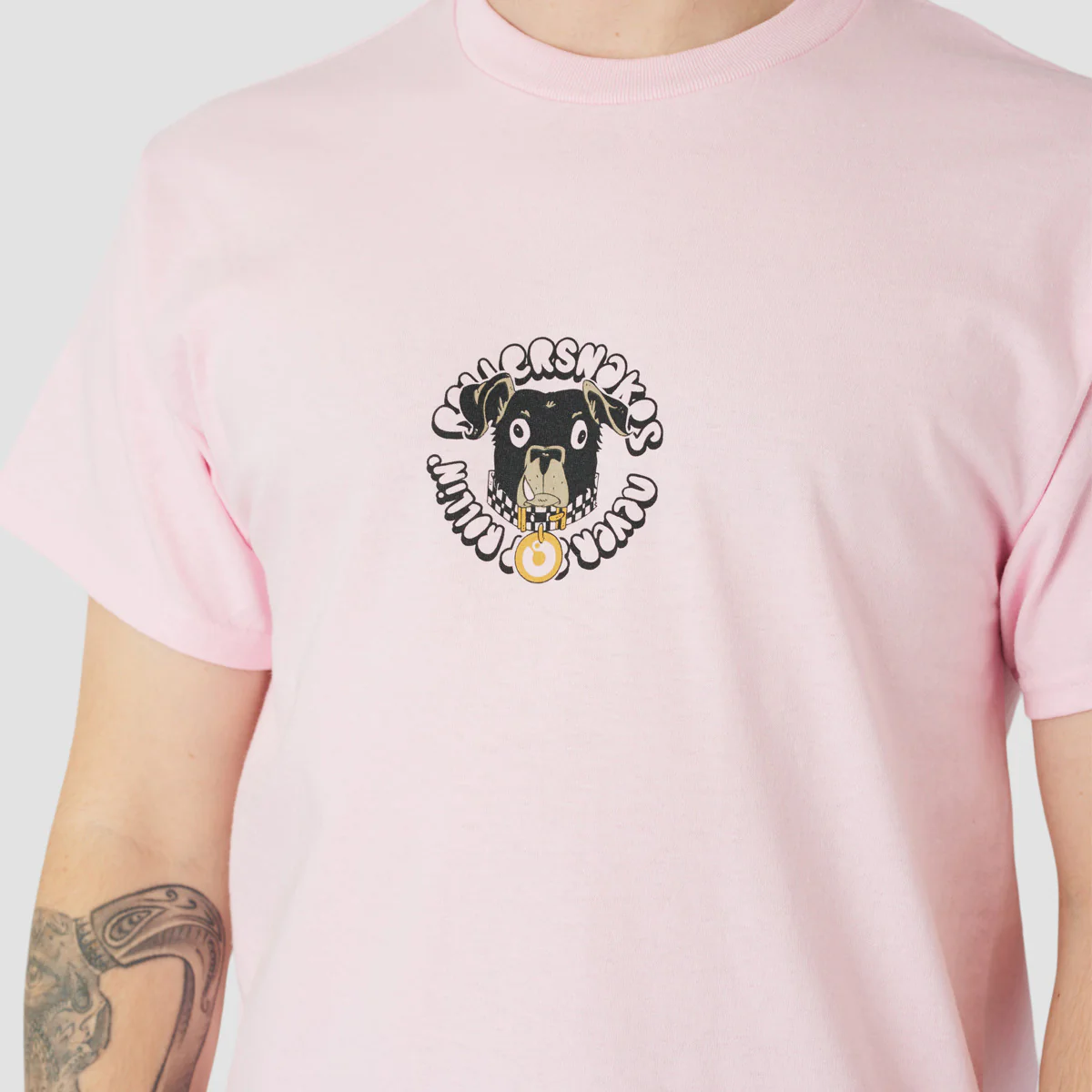 Rollersnakes Rory T-Shirt Light Pink - Image 2