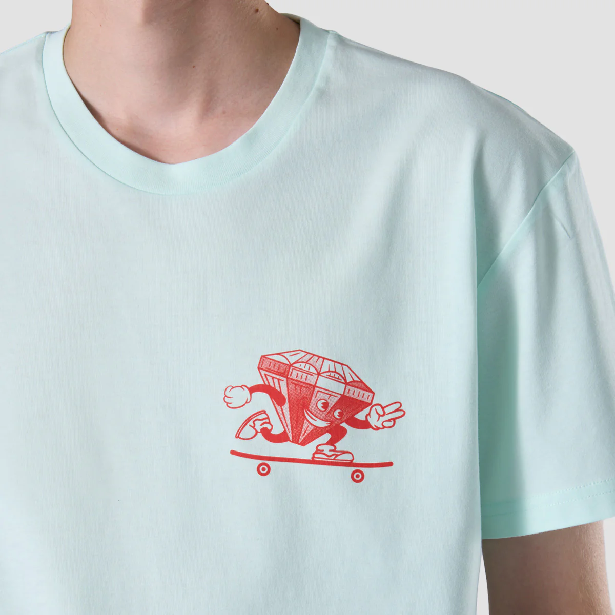 Rollersnakes Ruby Guy T-Shirt Seafoam - Image 3