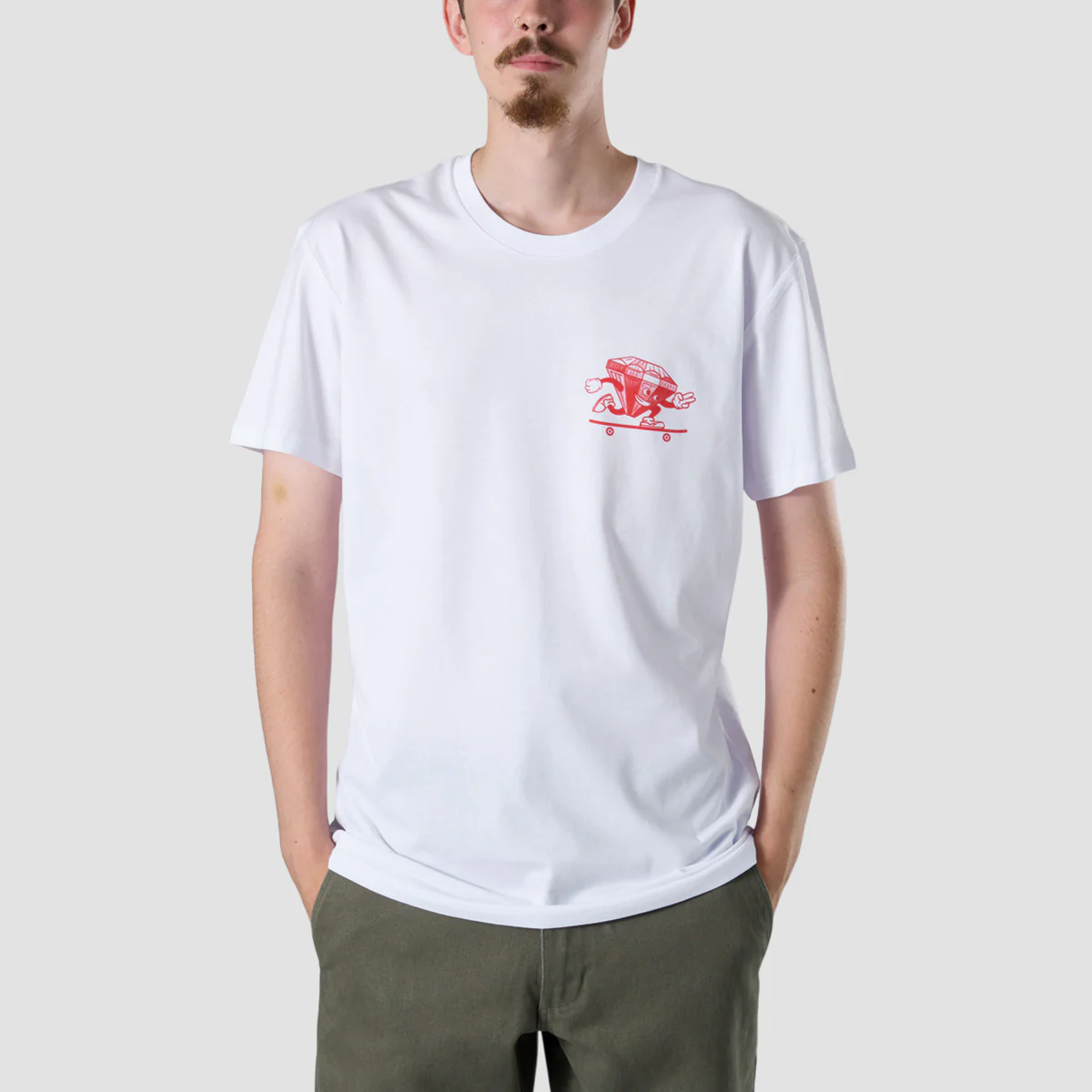 Rollersnakes Ruby Guy T-Shirt White - Image 2
