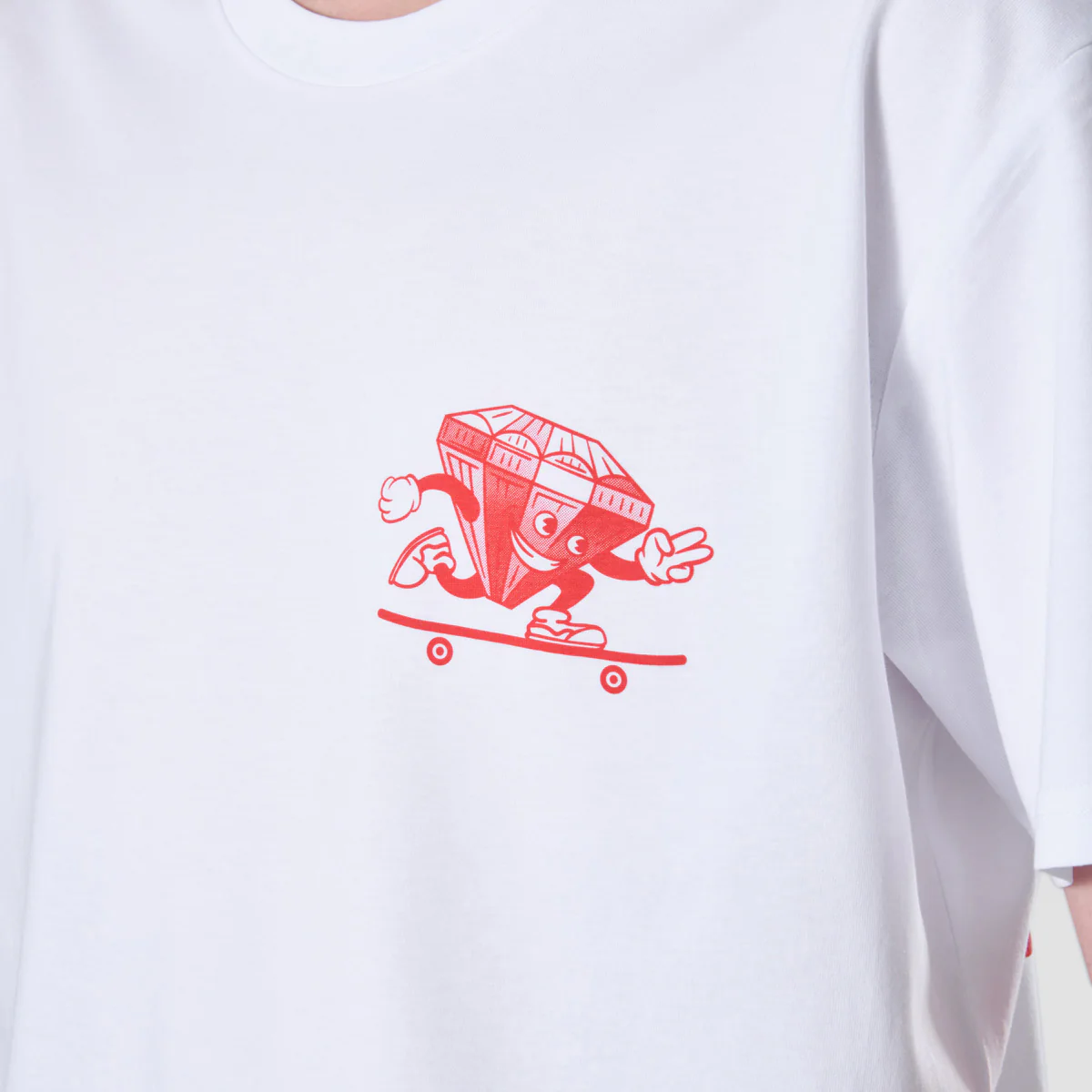 Rollersnakes Ruby Guy T-Shirt White - Image 3
