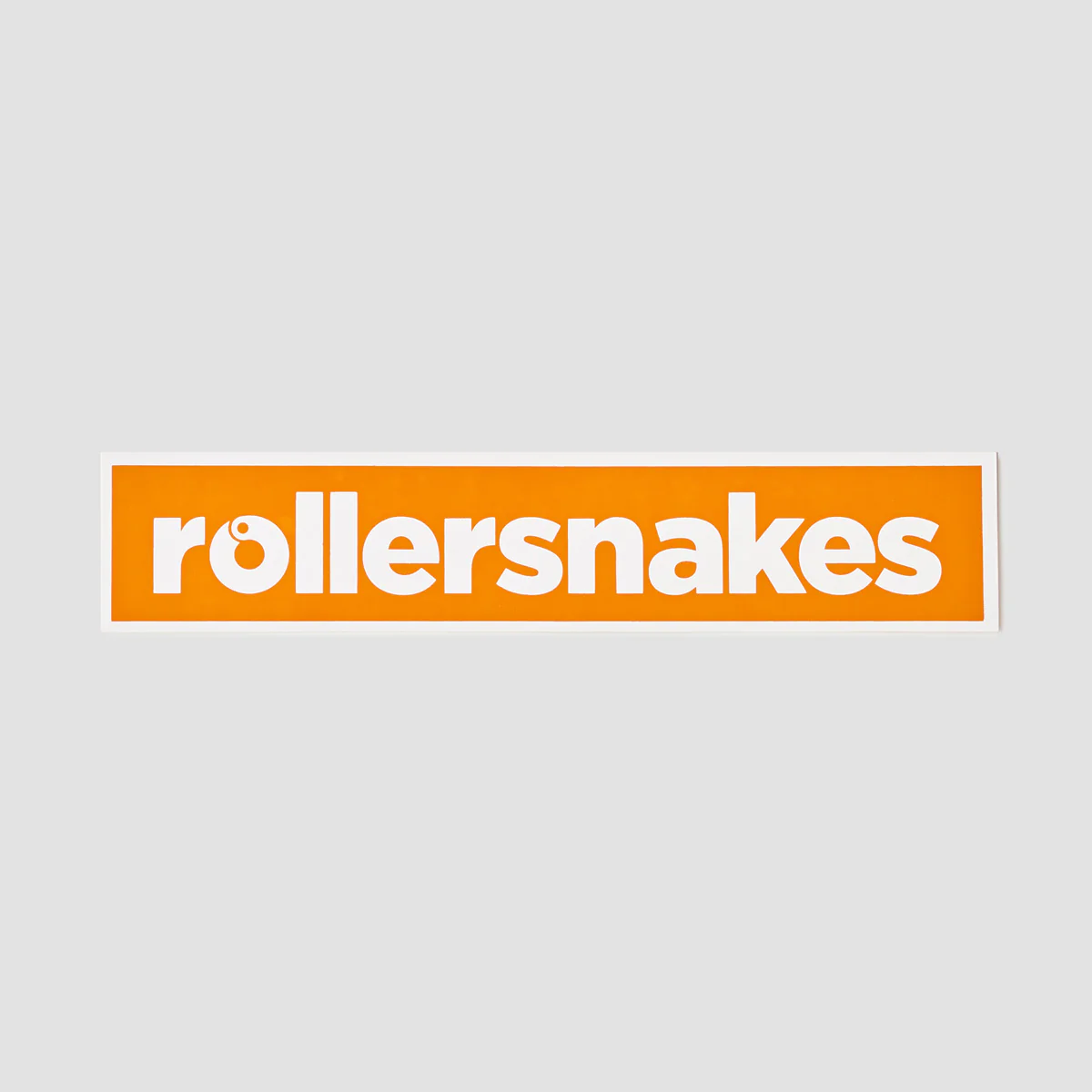 Rollersnakes WordMark Sticker Tomato Cream 200x41mm