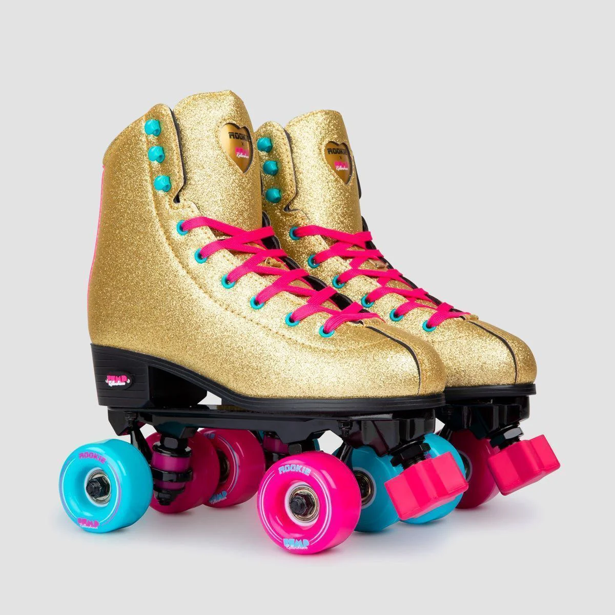 Rookie X BUMP Rollerdisco V2 Quad Skates Gold - Image 2