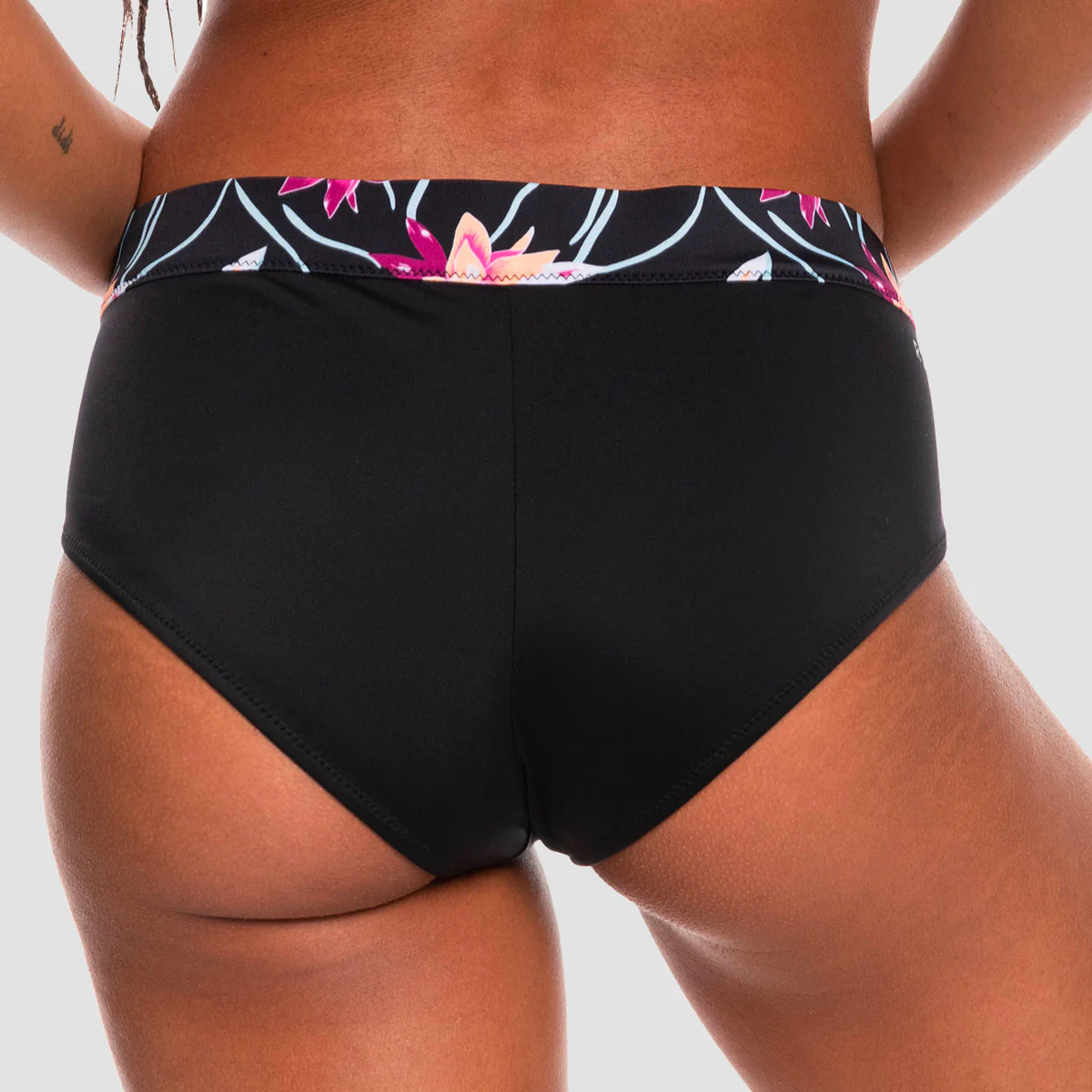 Roxy Active Hipster Bikini Bottoms Anthracite Floral Flow - Womens - Image 2