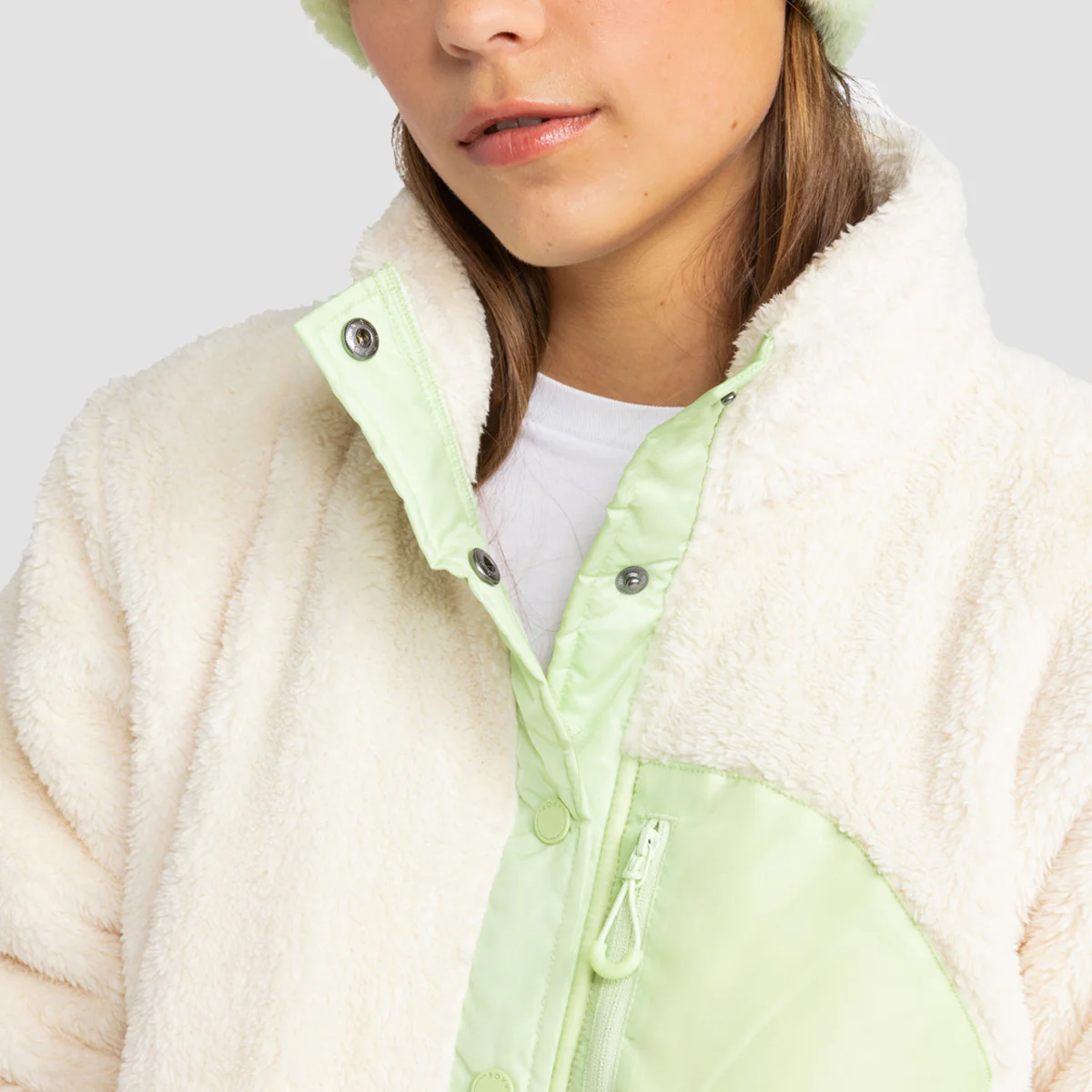 Roxy Alabama Mock Neck Sweatshirt Buttercream - Womens - Image 4