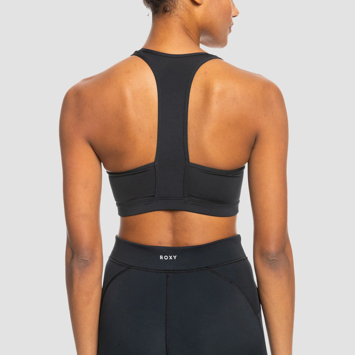 Roxy Back To You Medium Support Sports Bra Anthracite - Womens - Image 2