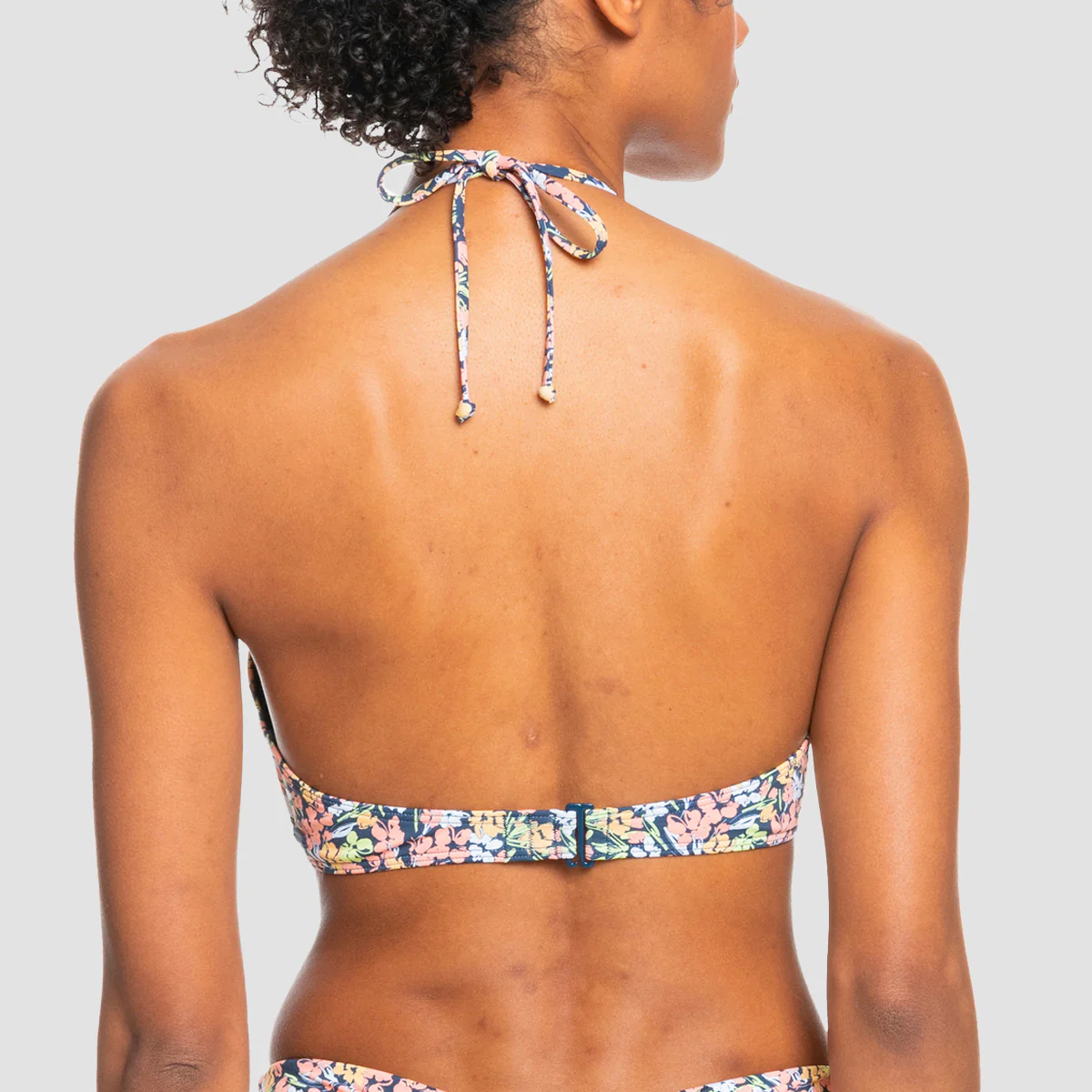 Roxy Beach Classics Halter neck Bikini Top Mood Indigo Ditsy Love - Womens - Image 2