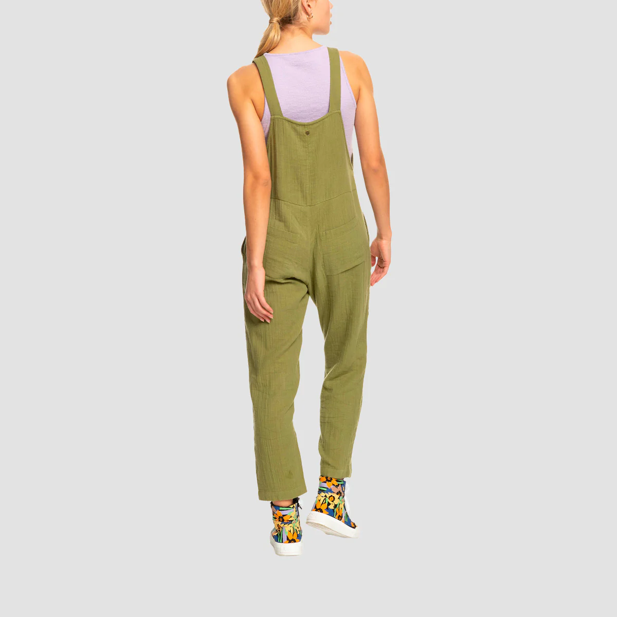 Roxy Beachside Love Strappy Jumpsuit Loden Green - Womens - Image 2
