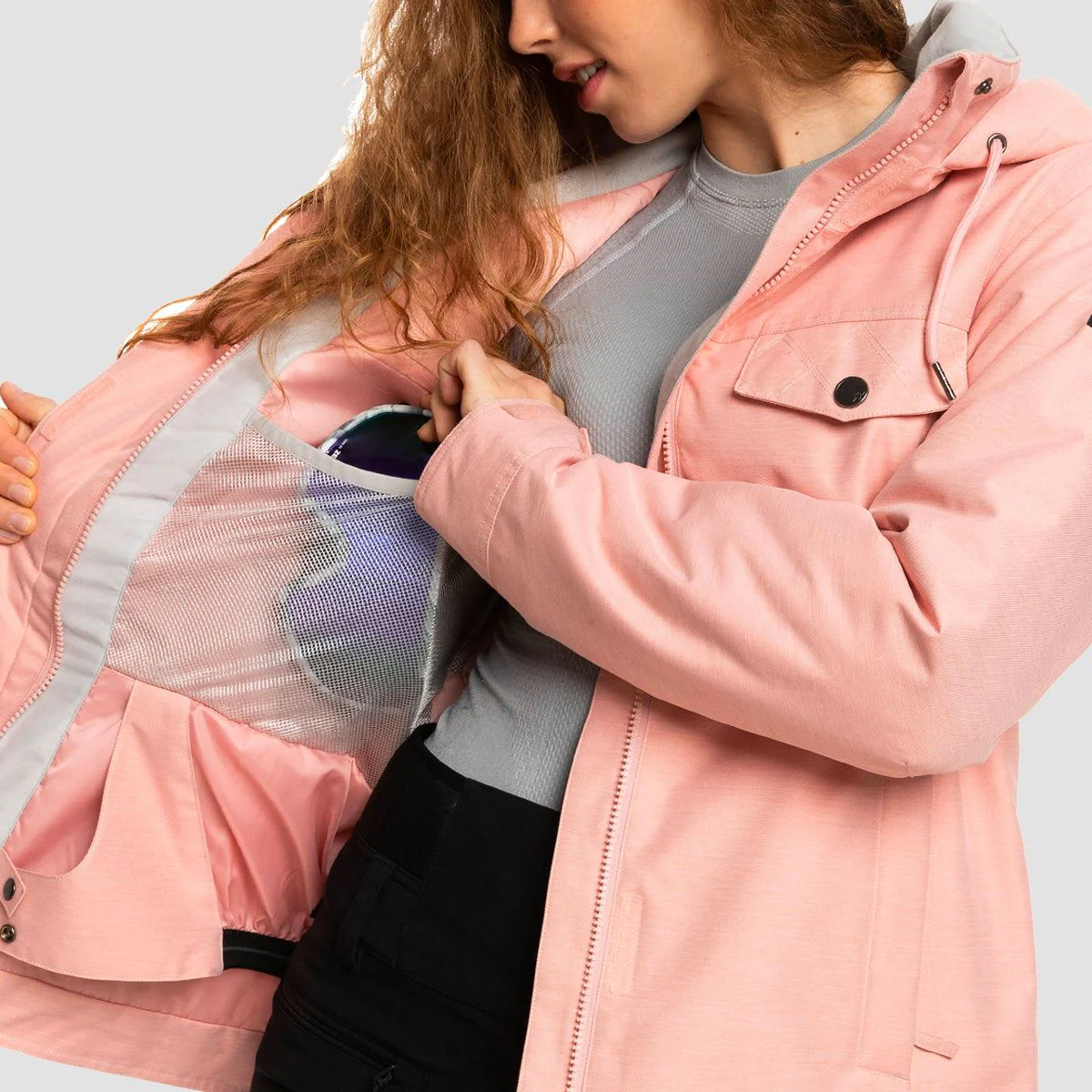 Roxy Billie 10K Snow Jacket Mellow Rose - Womens - Image 2