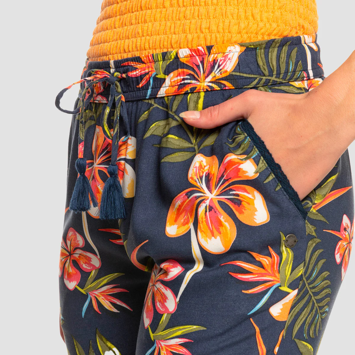 Roxy Bimini Pants Mood Indigo Tropical Depth - Womens - Image 3