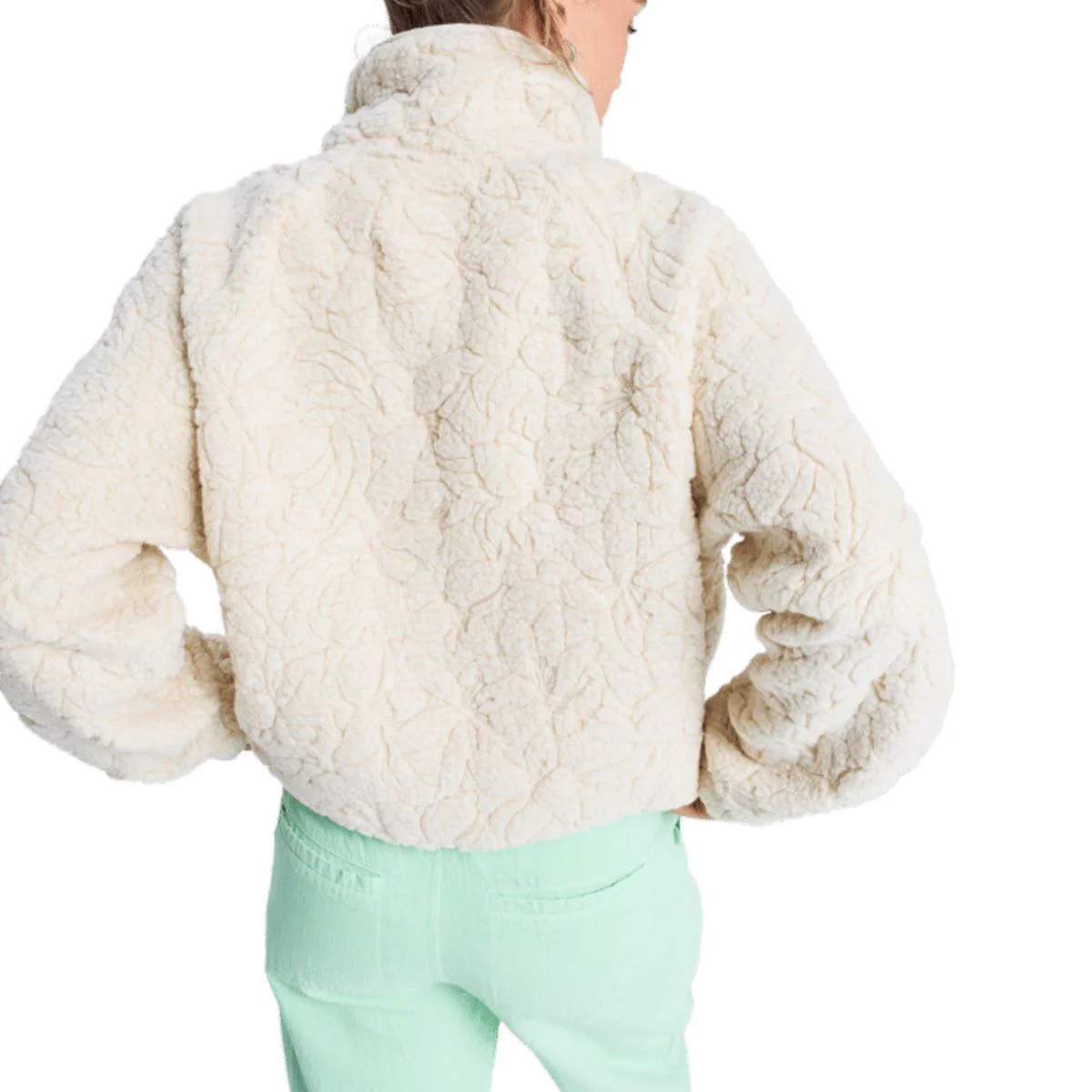 Roxy Blurry Cloud Jacket Parchment - Womens - Image 2