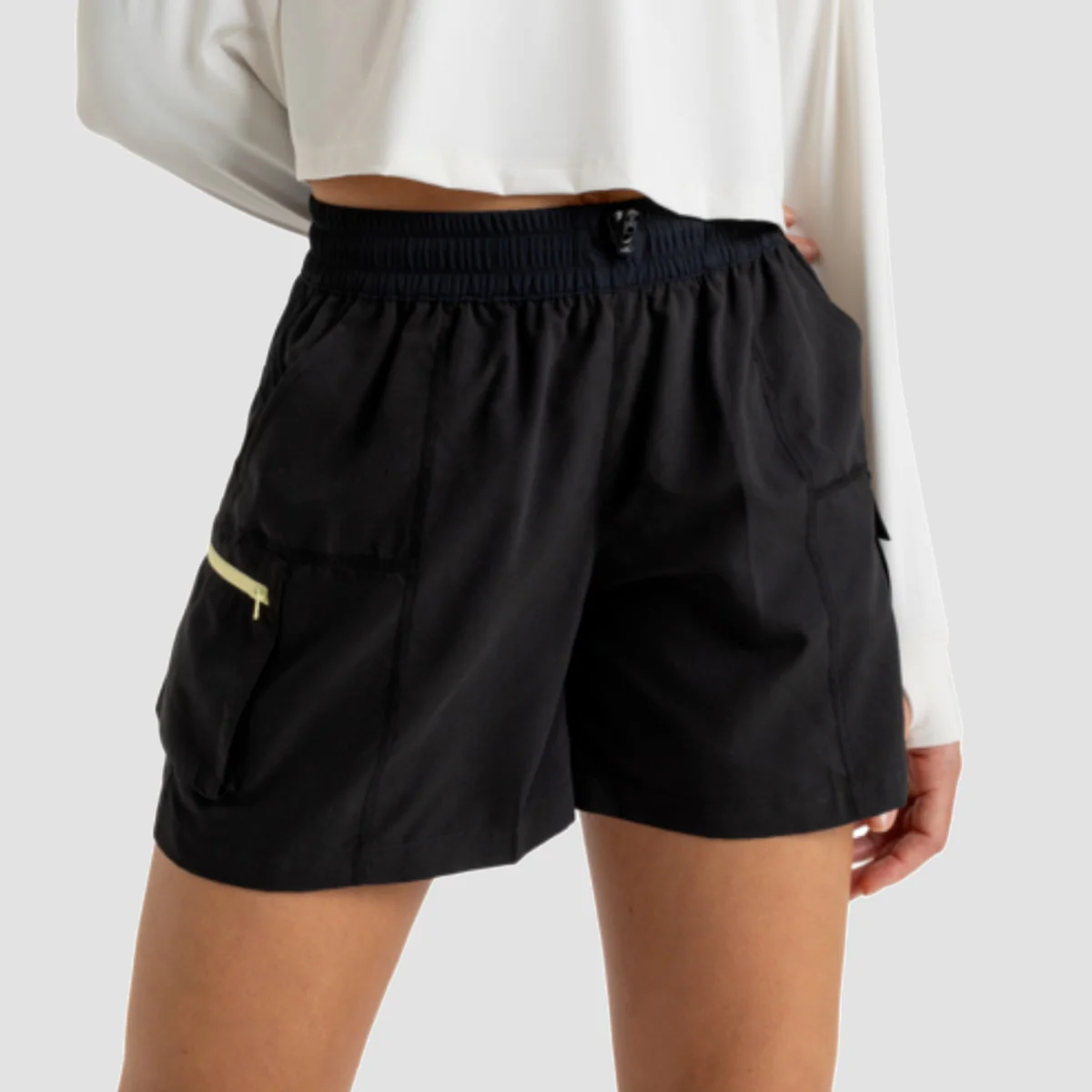 Roxy Boundless Spirit Sport Shorts Anthracite - Womens