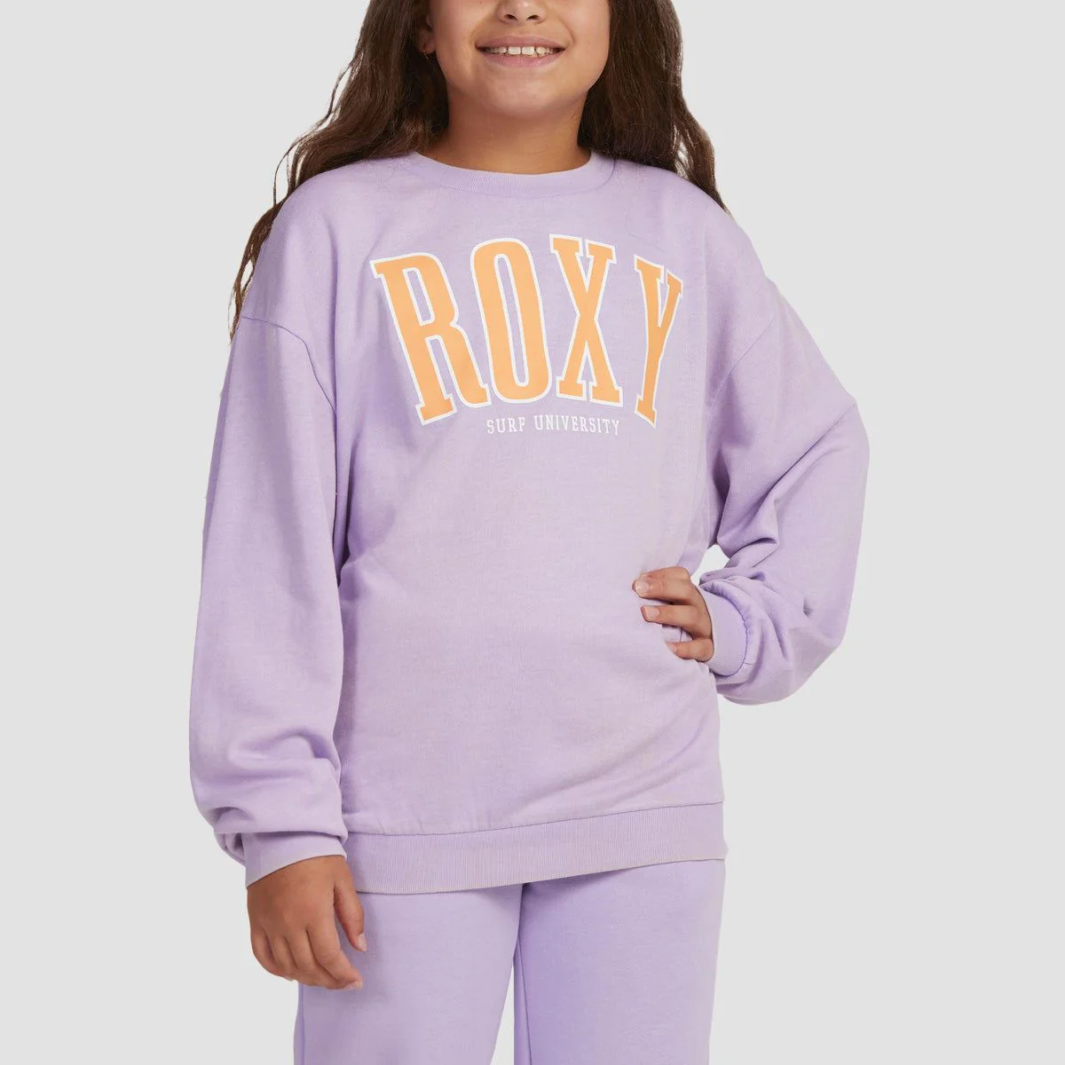 Roxy Butterfly Parade Crew Sweat Purple Rose - Girls
