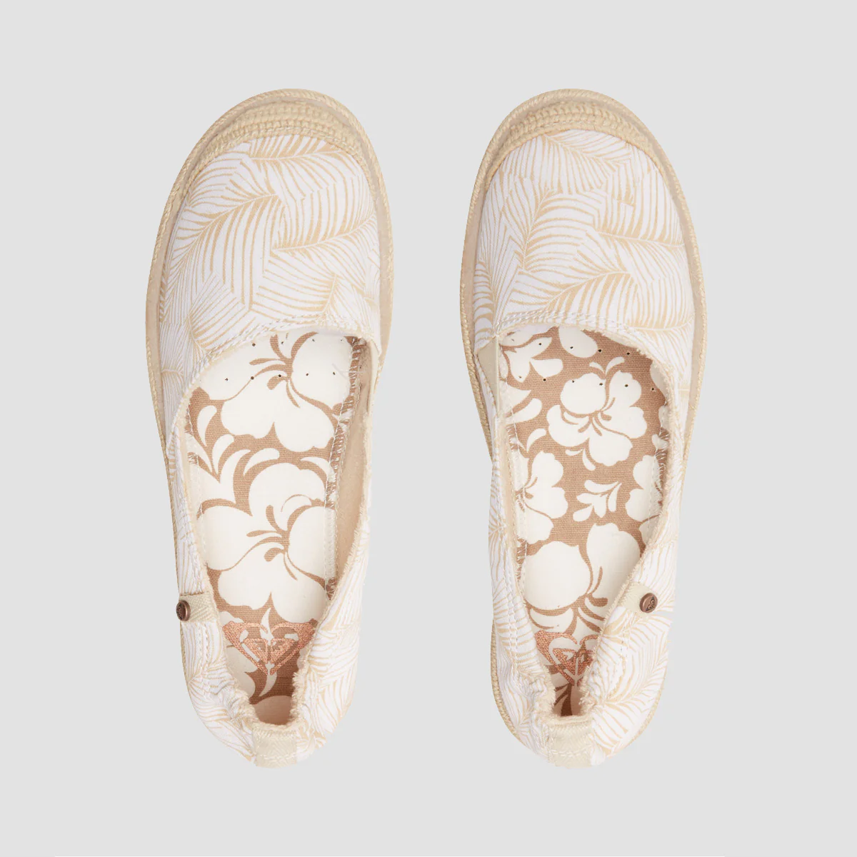 Roxy Cordoba Slip-On Shoes - Beige/White - Womens - Image 2