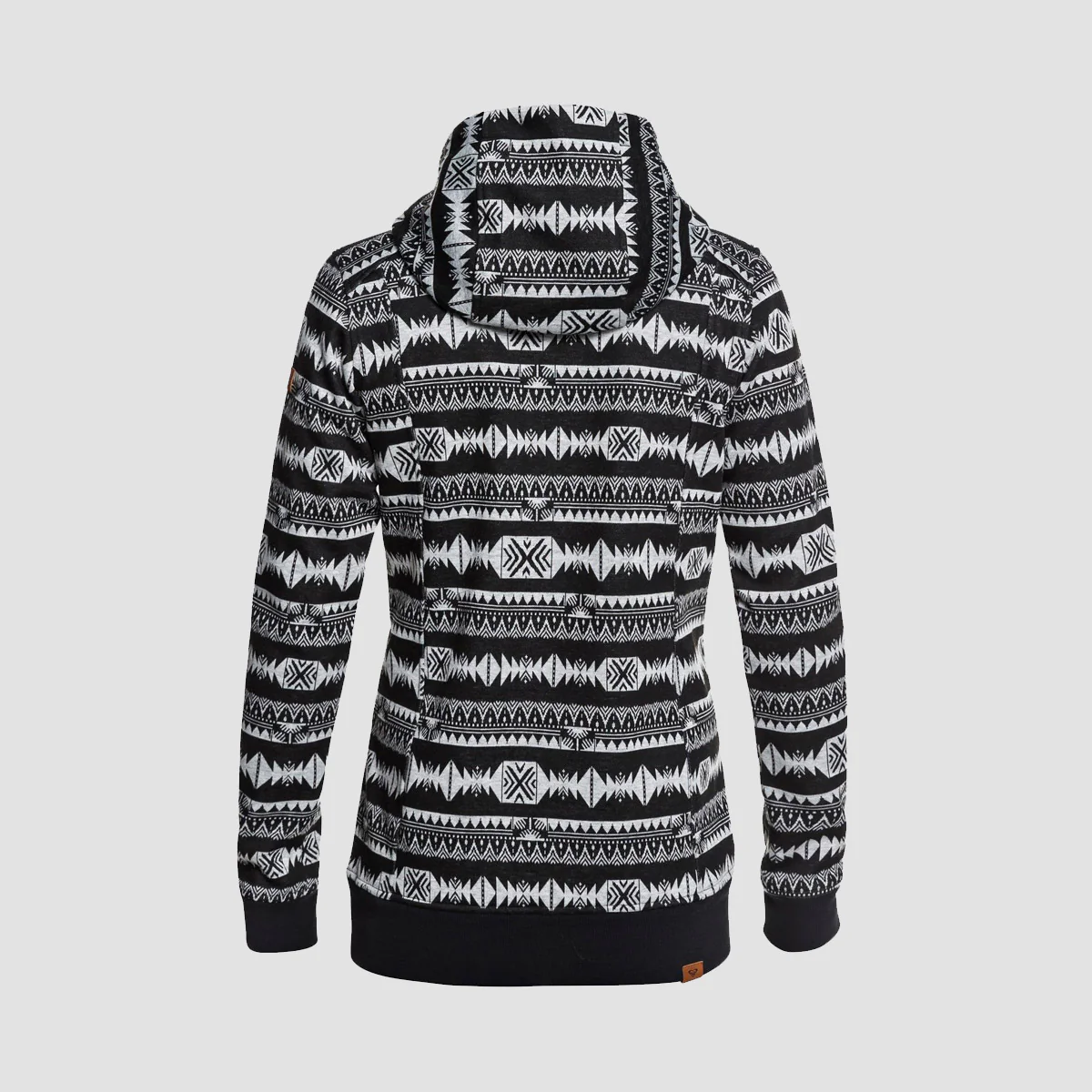 Roxy Dispy Pullover Hood True Black Indie Stripes Jacquard - Womens - Image 2