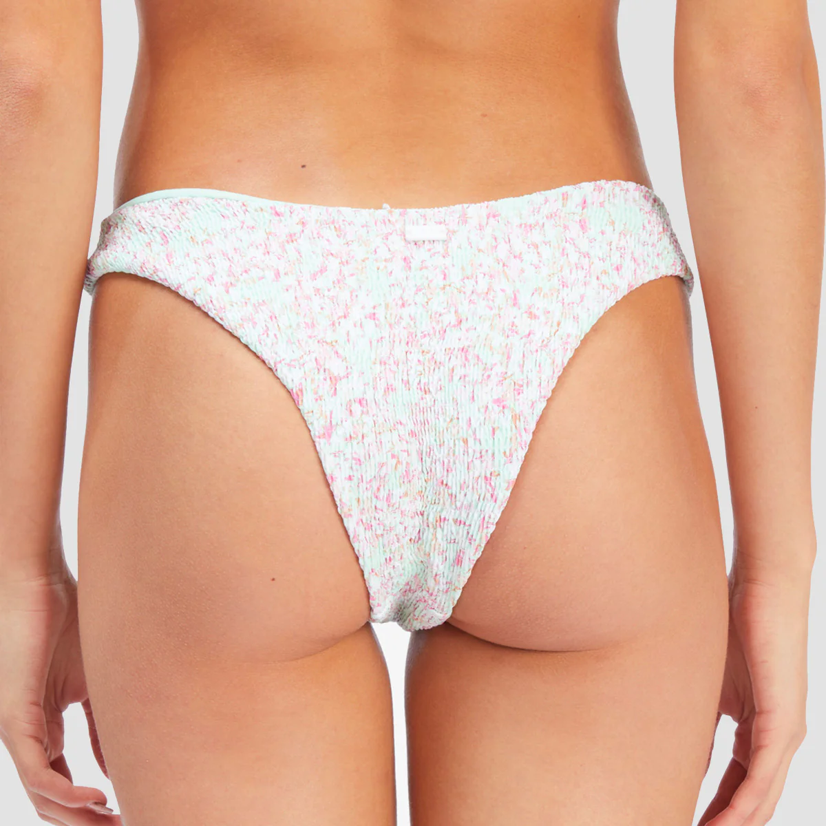 Roxy Ditsy In Paradise Smocked Cheeky Bikini Bottoms Brook Green - Womens - Image 2