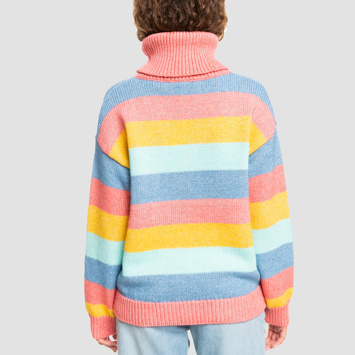 Roxy Dreaming Night Turtle Neck Jumper Tea Rose - Womens - Image 2