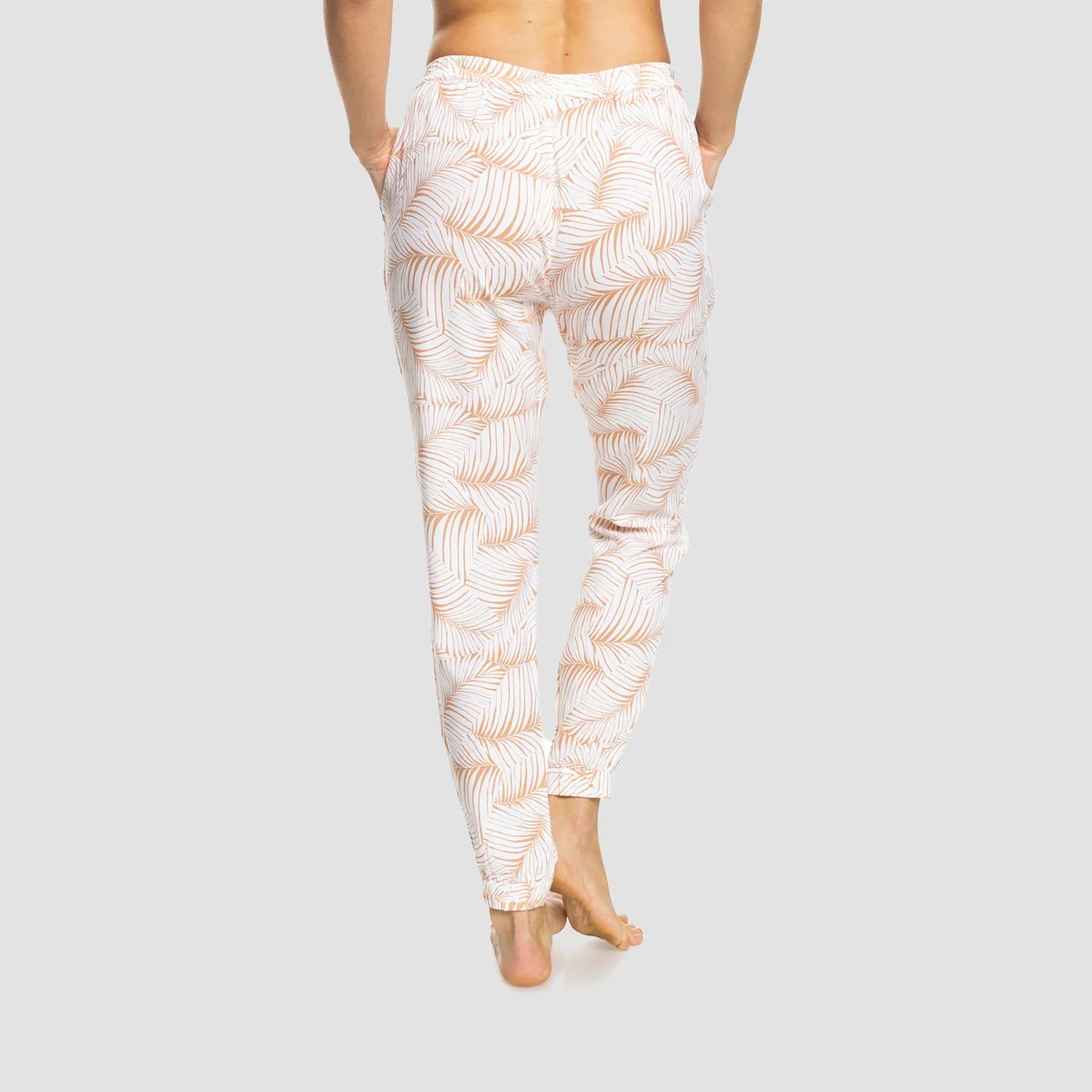 Roxy Easy Peasy Trousers Toast S Palm Tree - Womens - Image 2