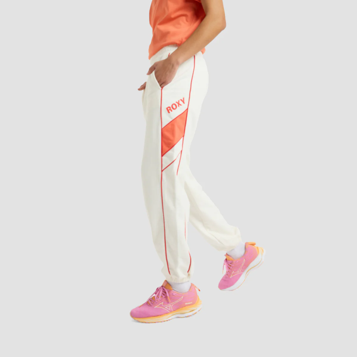 Roxy Essential Energy Sweatpants Egret - Womens - Image 2