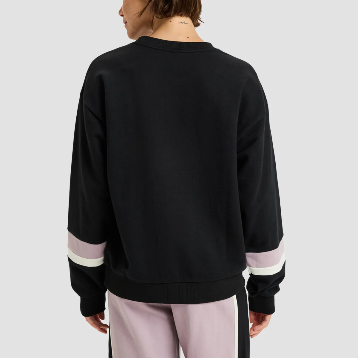 Roxy Essential Energy Timeless Crew Sweatshirt True Black - Womens - Image 2