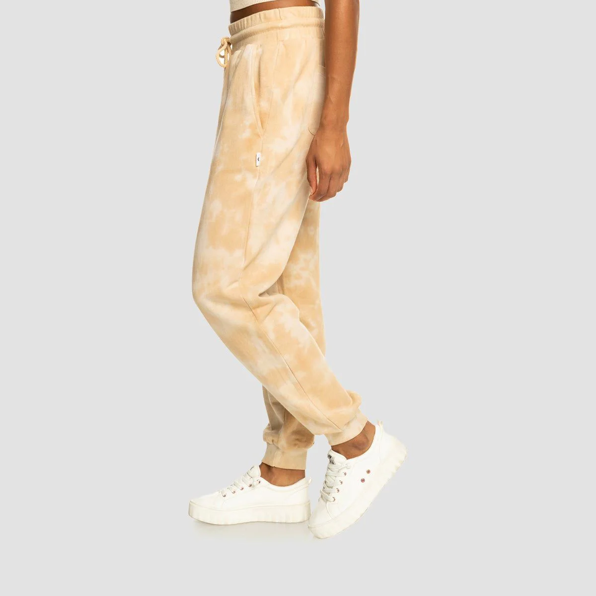 Roxy Fools Gold Sweatpants Beige Crystal Wash - Womens - Image 2