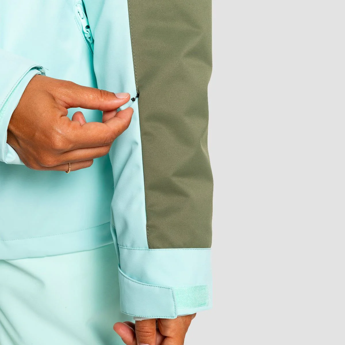 Roxy Free Jet Block 10K Snow Jacket Fair Aqua - Womens - Image 4