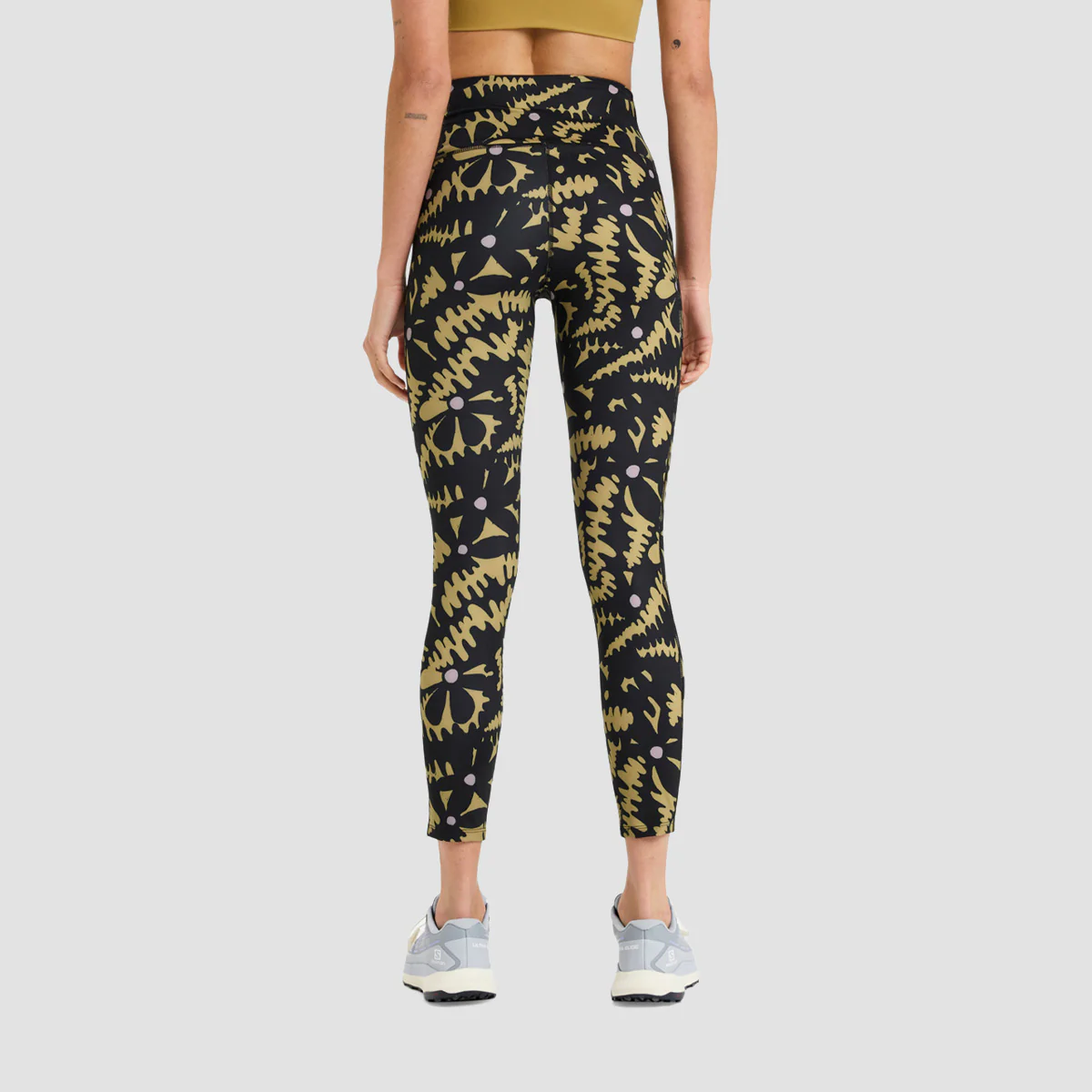 Roxy Heart Into It Ankle - Sport Leggings Anthracite Big Flowers - Womens - Image 2