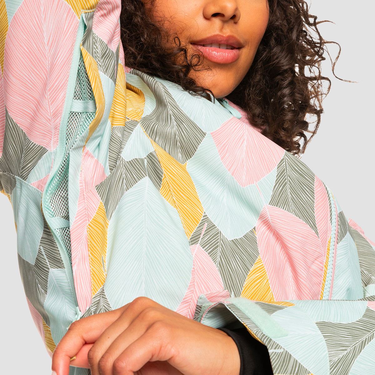 Roxy Jet Ski 10K Snow Jacket Deep Lichen Green La Palmeraie - Womens - Image 4