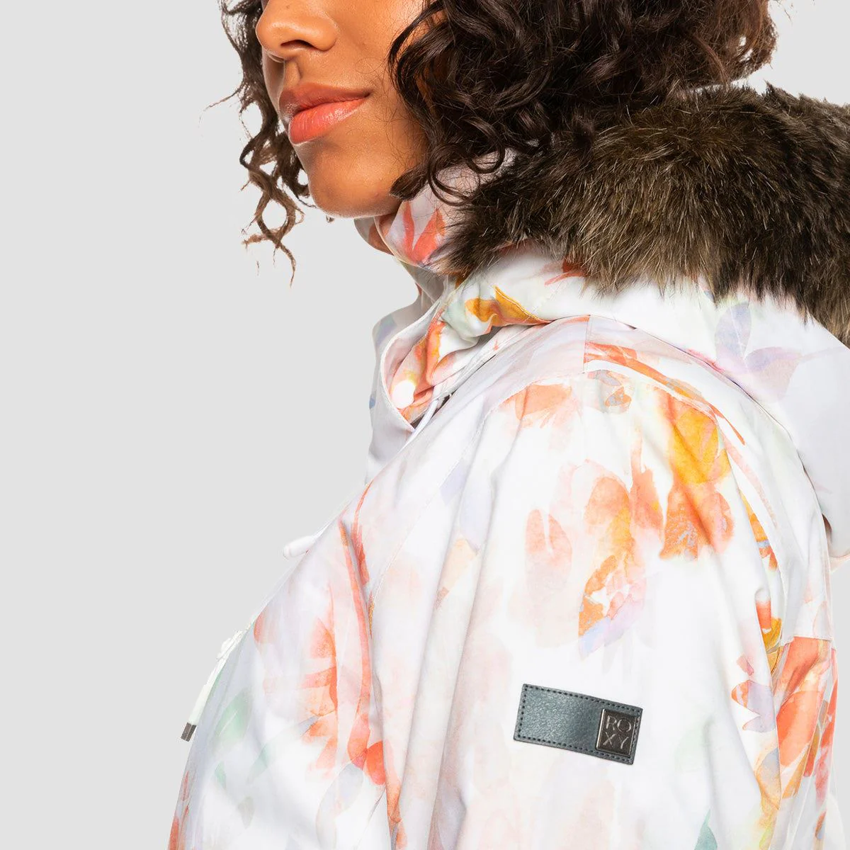 Roxy Jet Ski Premium 15K Snow Jacket Bright White Tenderness - Womens - Image 4