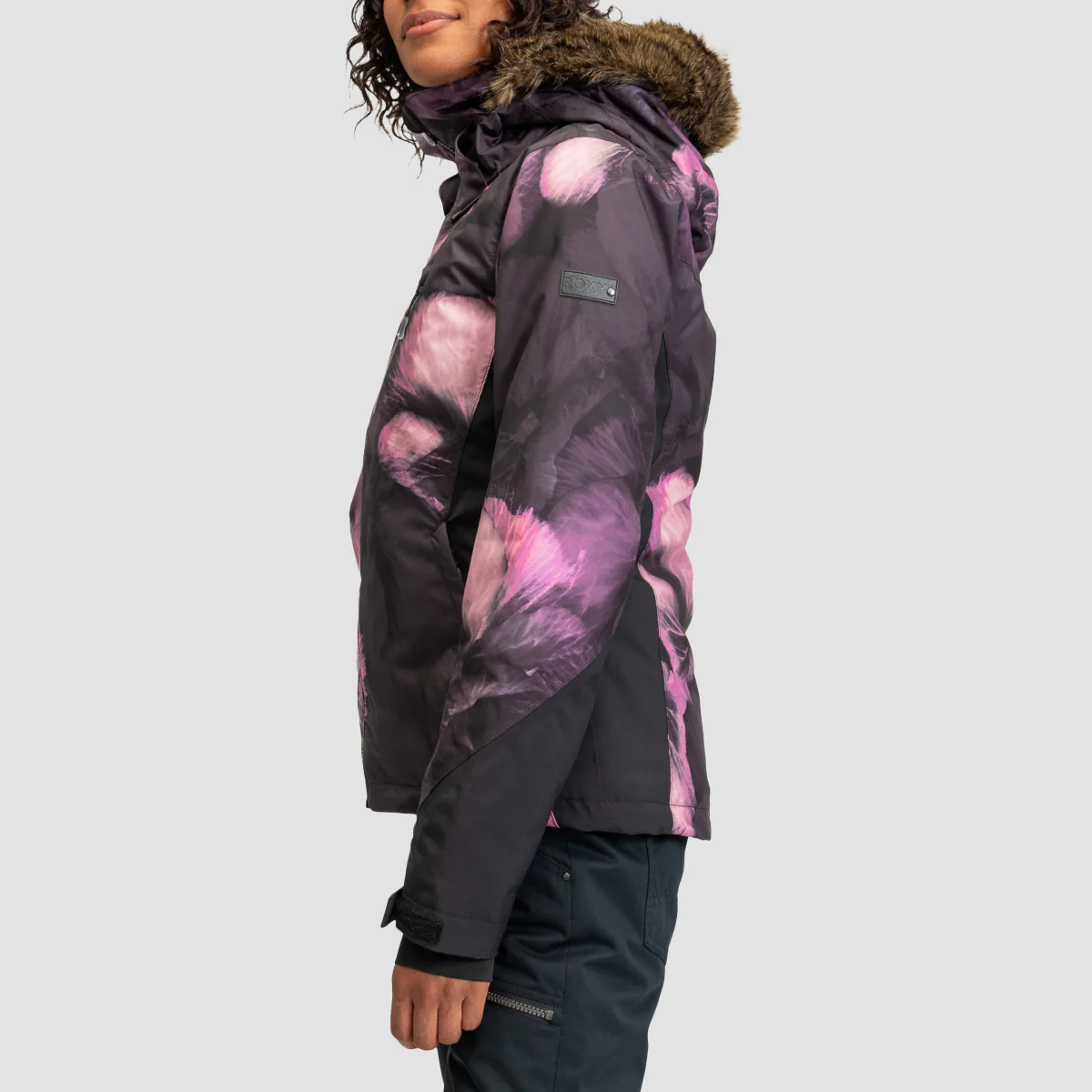 Roxy Jet Ski Premium 15K Snow Jacket True Black Pansy Pansy - Womens - Image 2