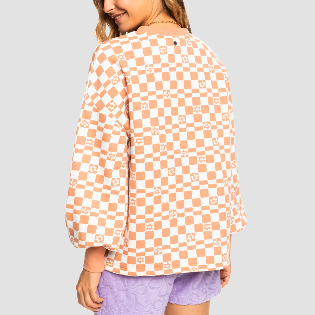 Roxy Kindred Souls Oversized Sweatshirt Snow White Sol Power - Womens - Image 2