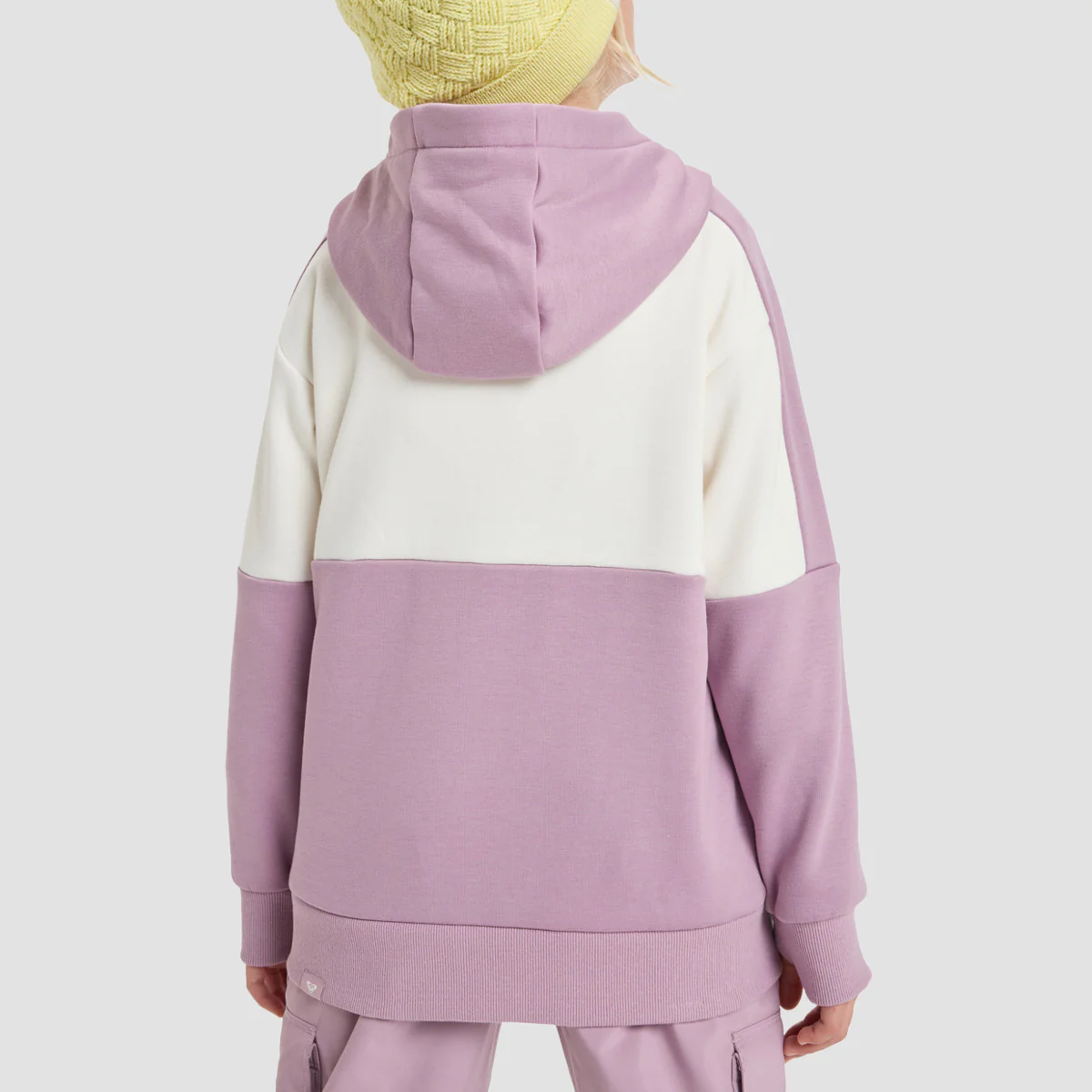 Roxy Liberty Girl Technical Mid Layer Fleece Pullover Hoodie Discreet Mauve - Girls - Image 2
