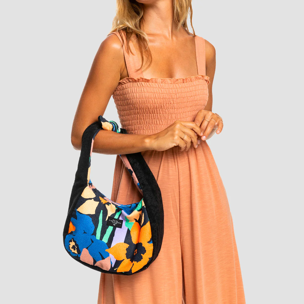 Roxy Mango Passion Handbag Anthracite Flower Jammin - Womens - Image 2