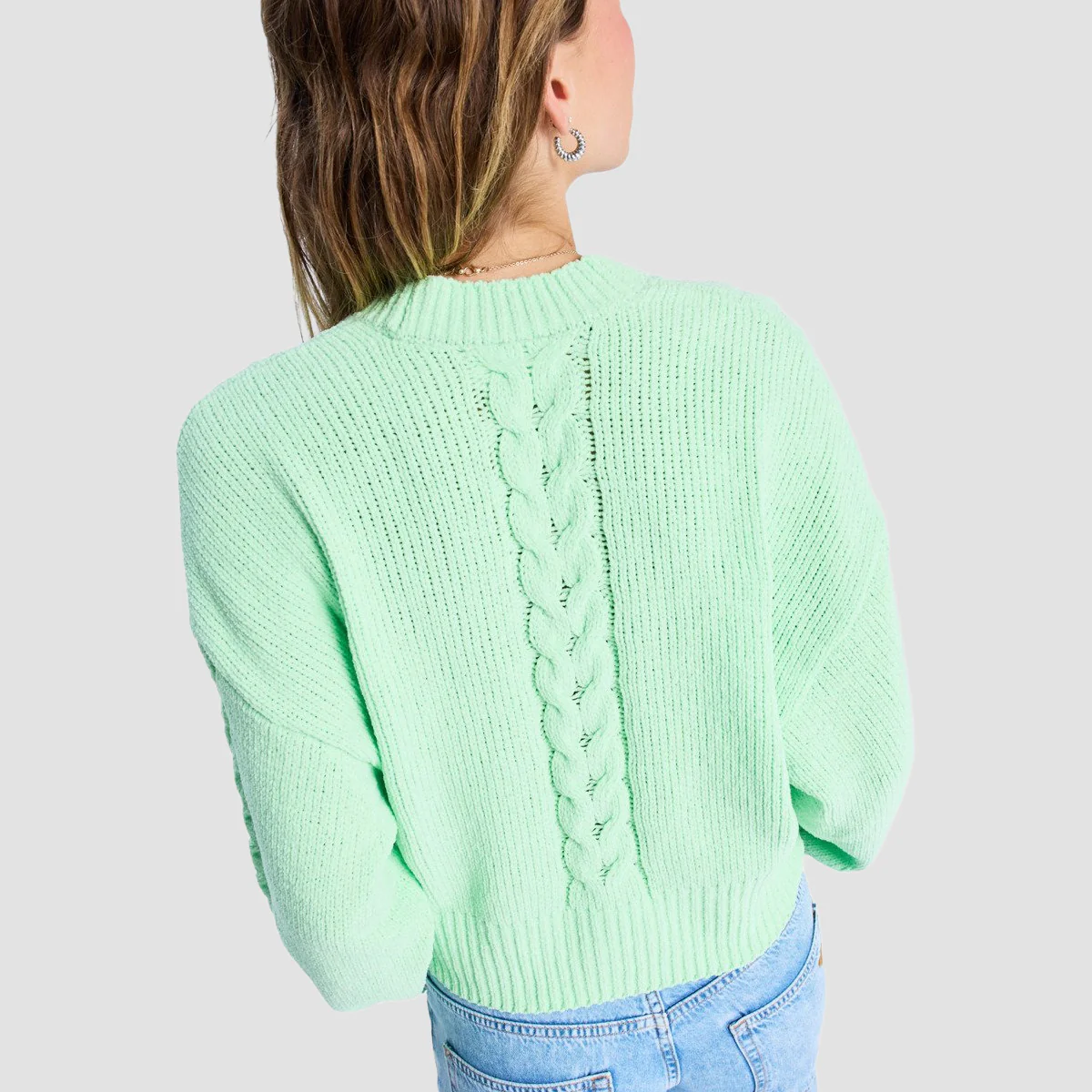 Roxy Missing The Sun Slouchy Cozy Cardigan Pistachio Green - Womens - Image 2