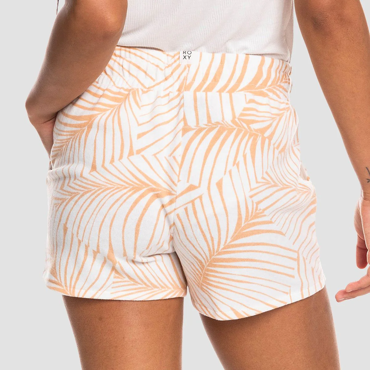 Roxy Palm Stories Shorts Toast Palm Tree Dreams - Womens - Image 2