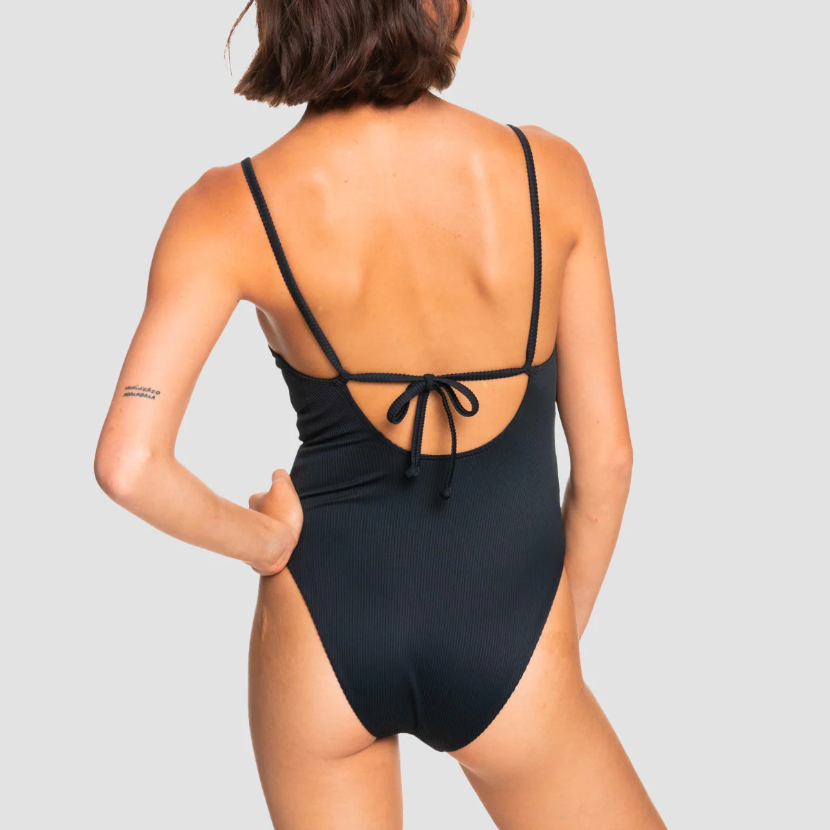 Roxy Rib Roxy Love The Muse One-Piece Swimsuit Anthracite - Solid - Womens - Image 2