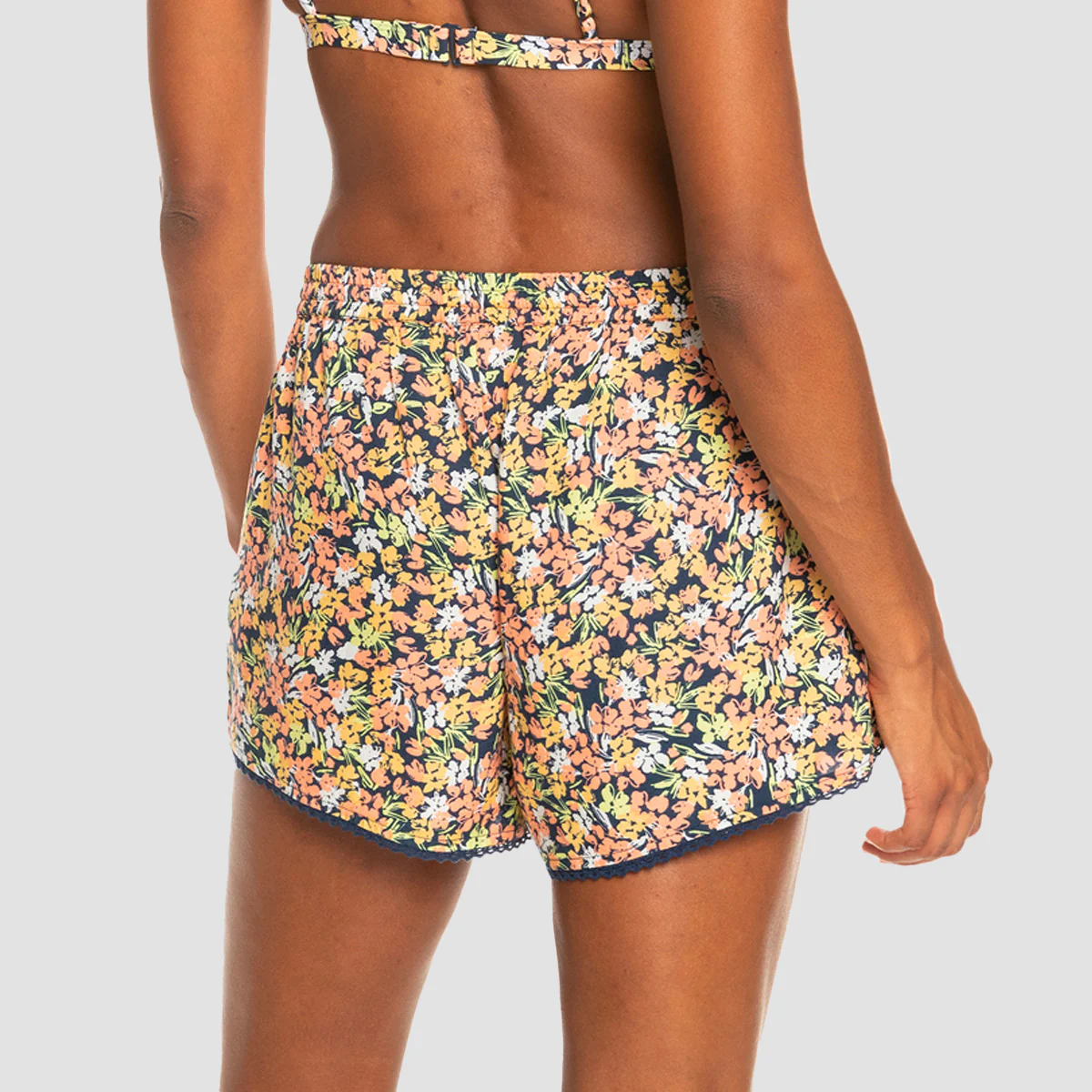 Roxy Salty Tan Shorts Mood Indigo Ditsy Love - Womens - Image 2