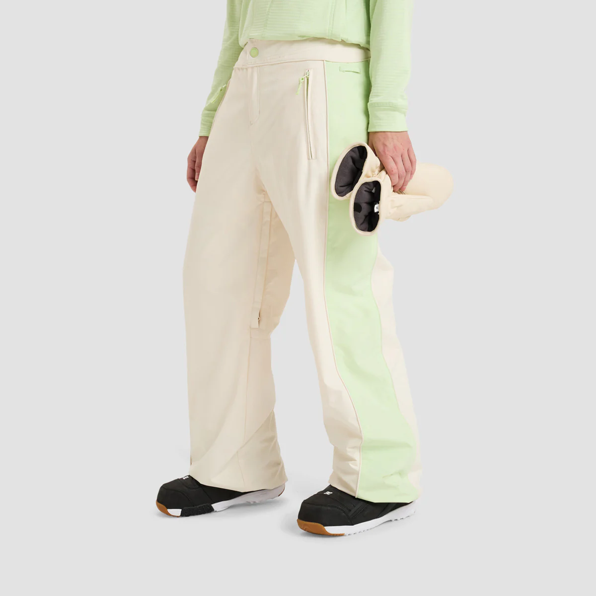 Roxy Steeply 10K Snow Pants Buttercream - Womens - Image 2