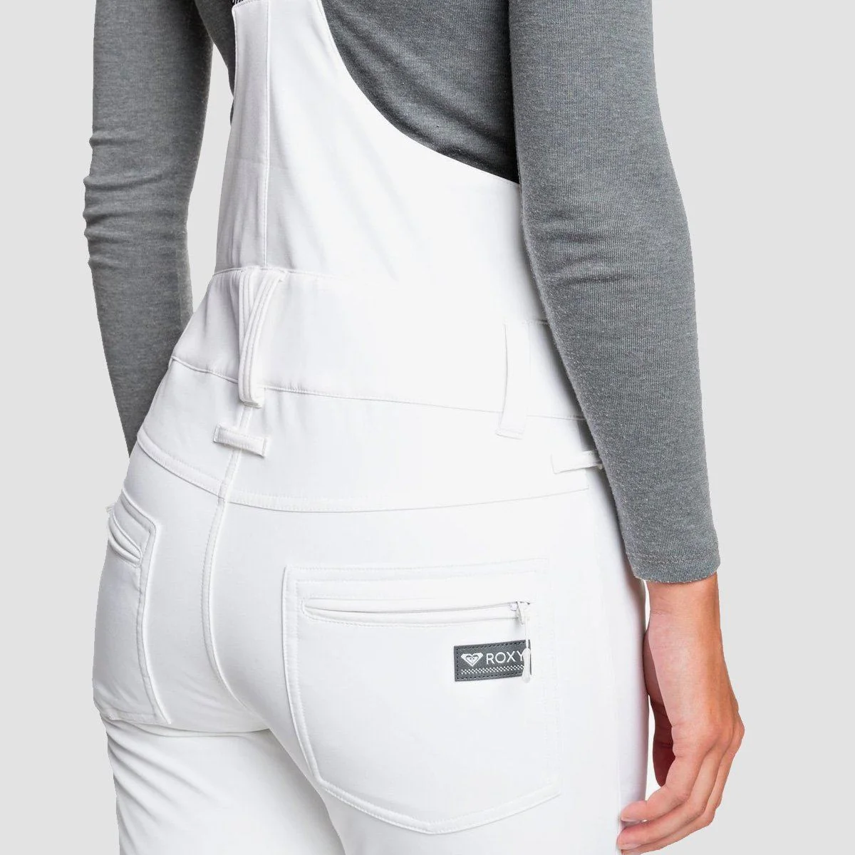 Roxy Summit Snow Bib Pants Bright White - Womens - Image 2