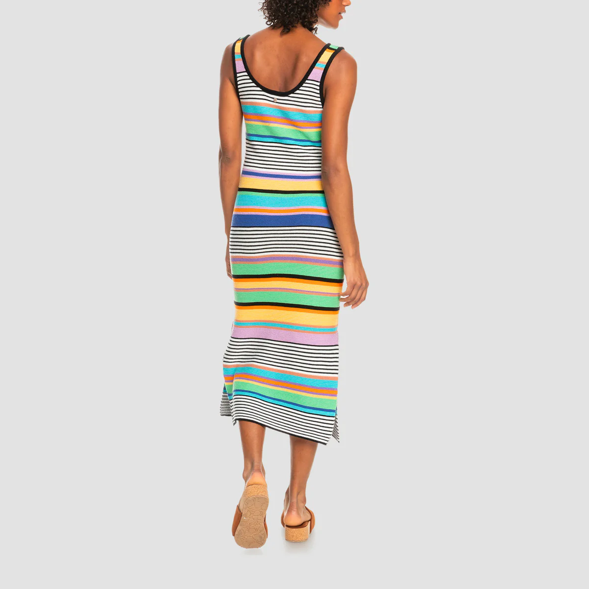 Roxy Sunshine Bouquet Strappy Dress Anthracite Good Vibration - Womens - Image 2