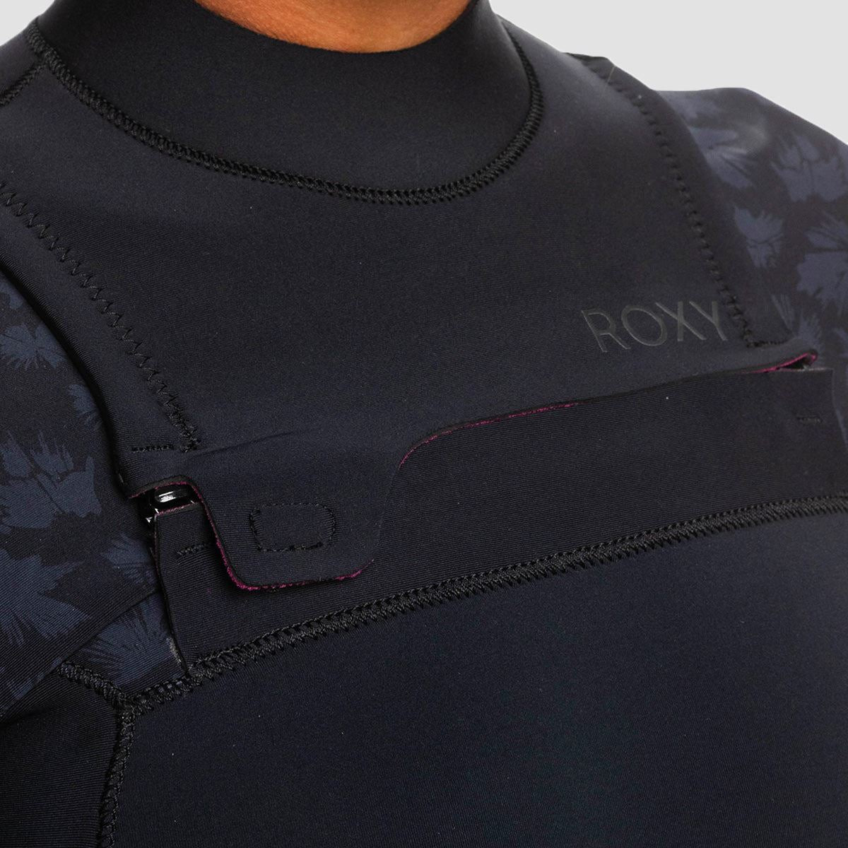 Roxy Swell Series 4/3mm Chest Zip Wetsuit Black - Womens - Image 3