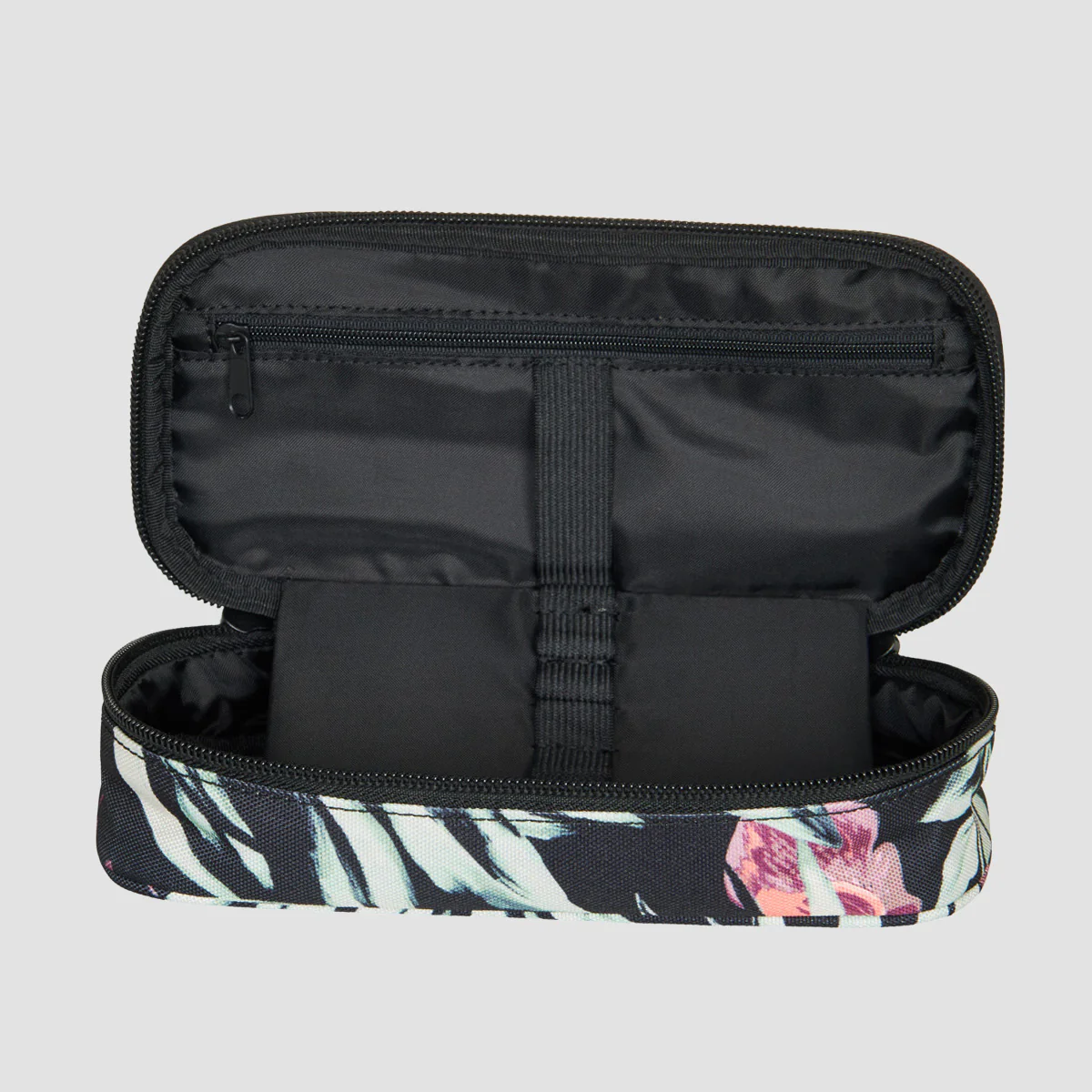Roxy Take Me Away Pencil Case Anthracite Wind Swept Floral - Womens - Image 2