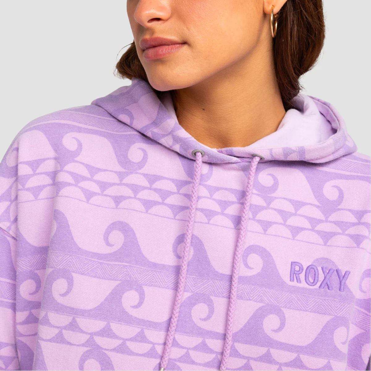 Roxy That Girl Beautiful Pullover Hoodie Crocus Petal Wave 4 Days - Womens - Image 2