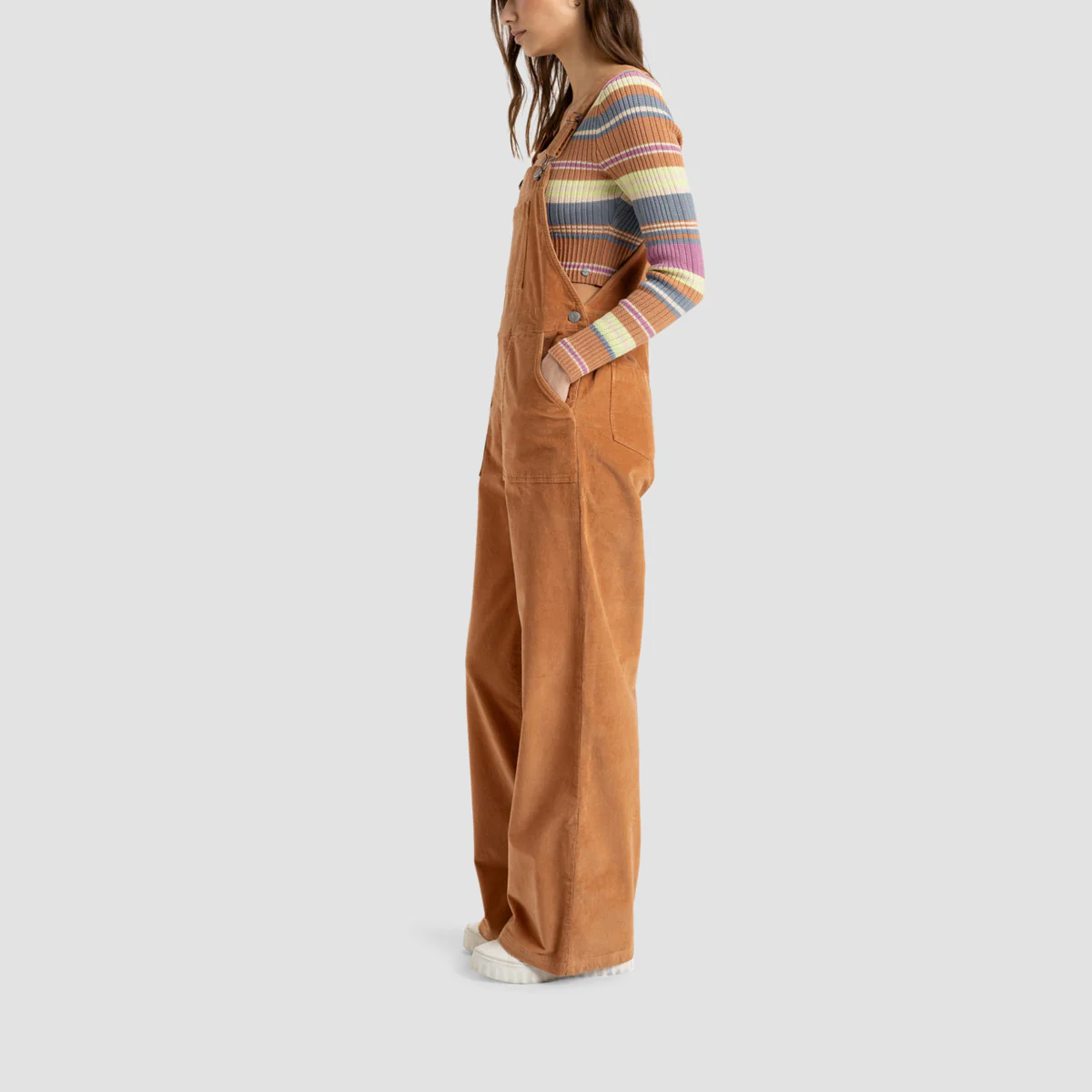 Roxy Trailblazer Overall Dungarees Camel - Womens - Image 2