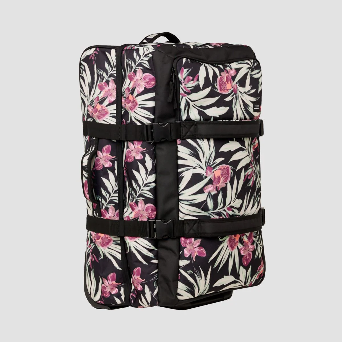 Roxy Travel Dreaming 62L Wheelie Suitcase Anthracite Wind Swept Floral - Womens - Image 3