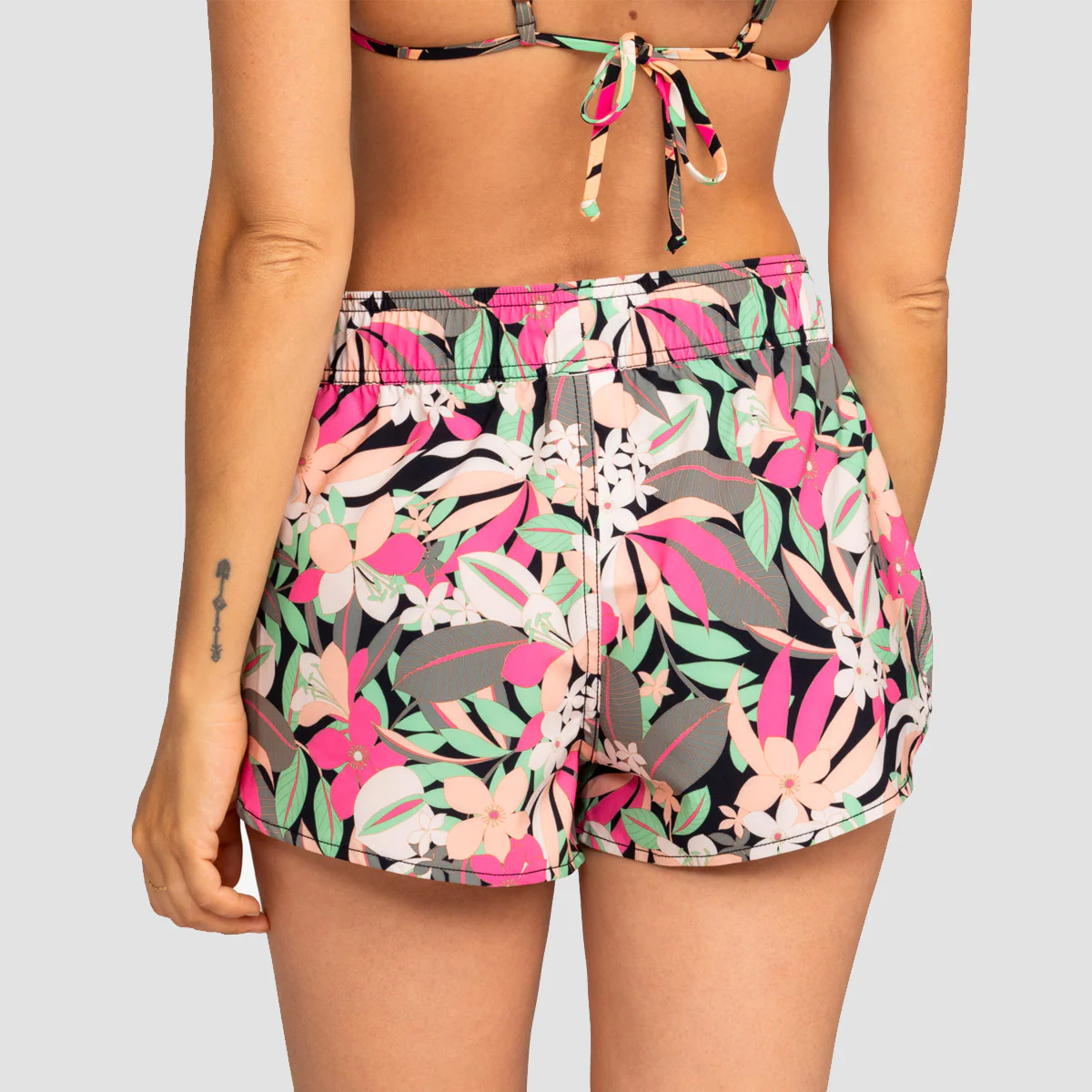 Roxy Wave Printed 2" Boardshorts Anthracite Palm Song Swim - Womens - Image 2