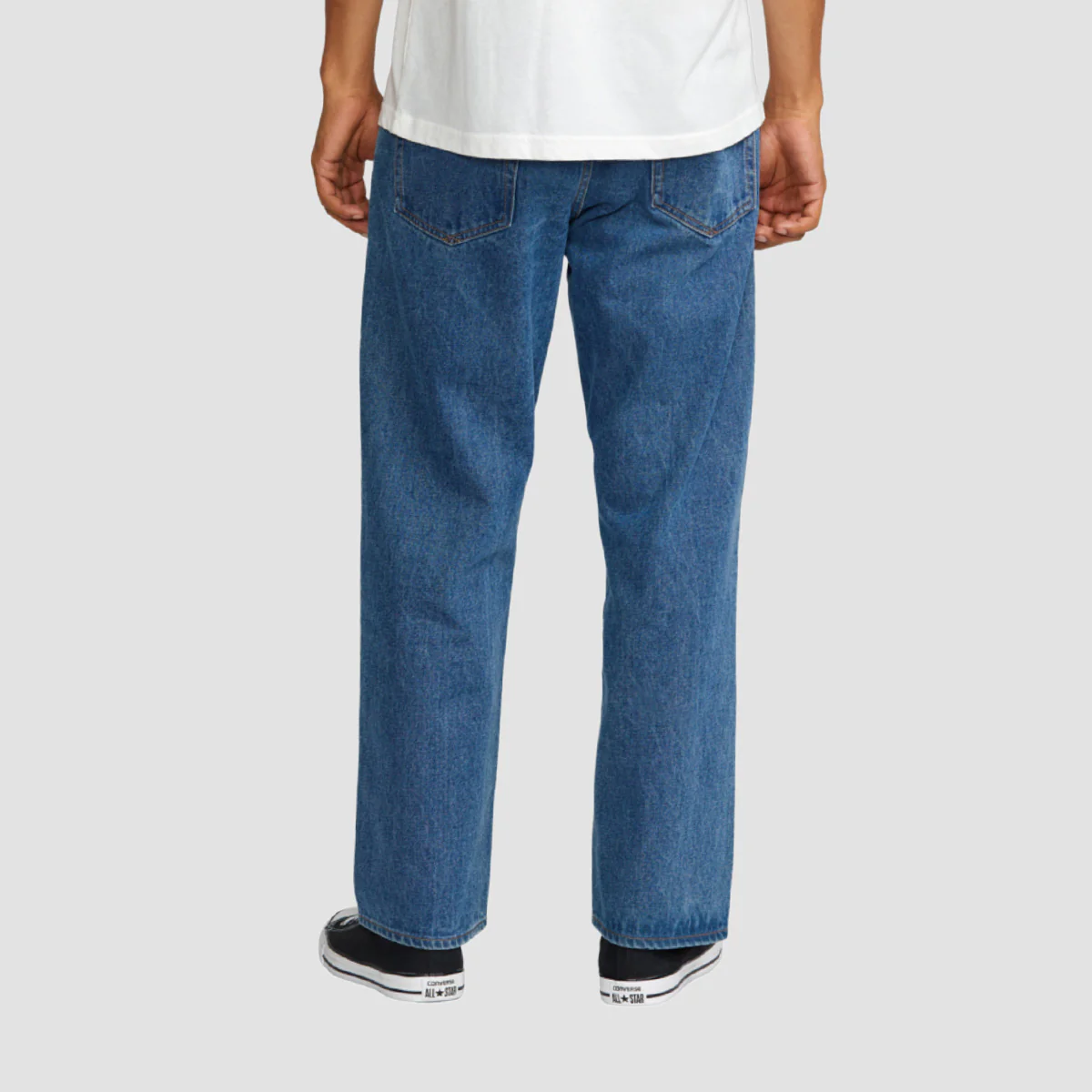 RVCA Americana Day Relaxed Fit Jeans Blue Collar - Image 2