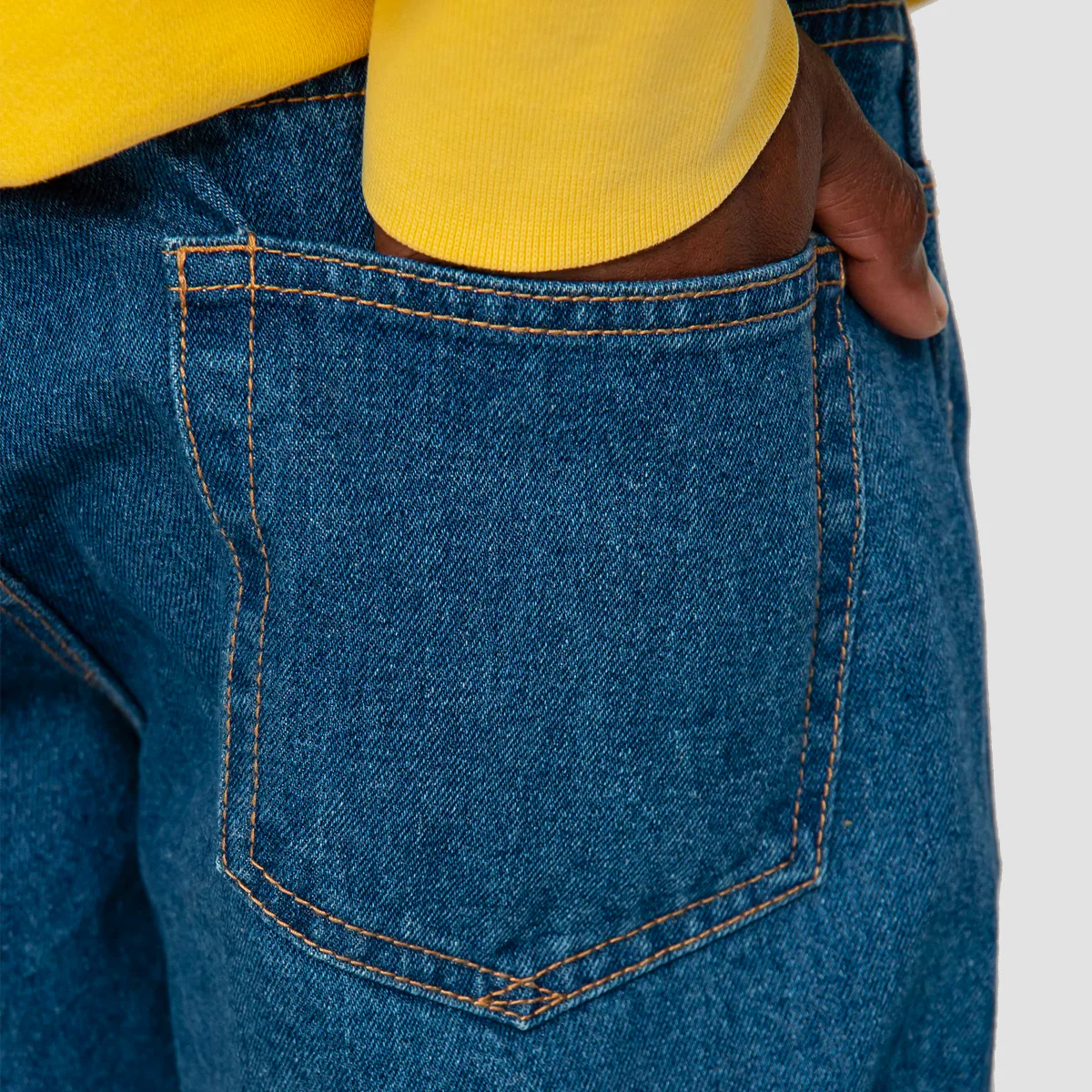 RVCA Americana Relaxed Fit Jeans Blue Collar - Image 4