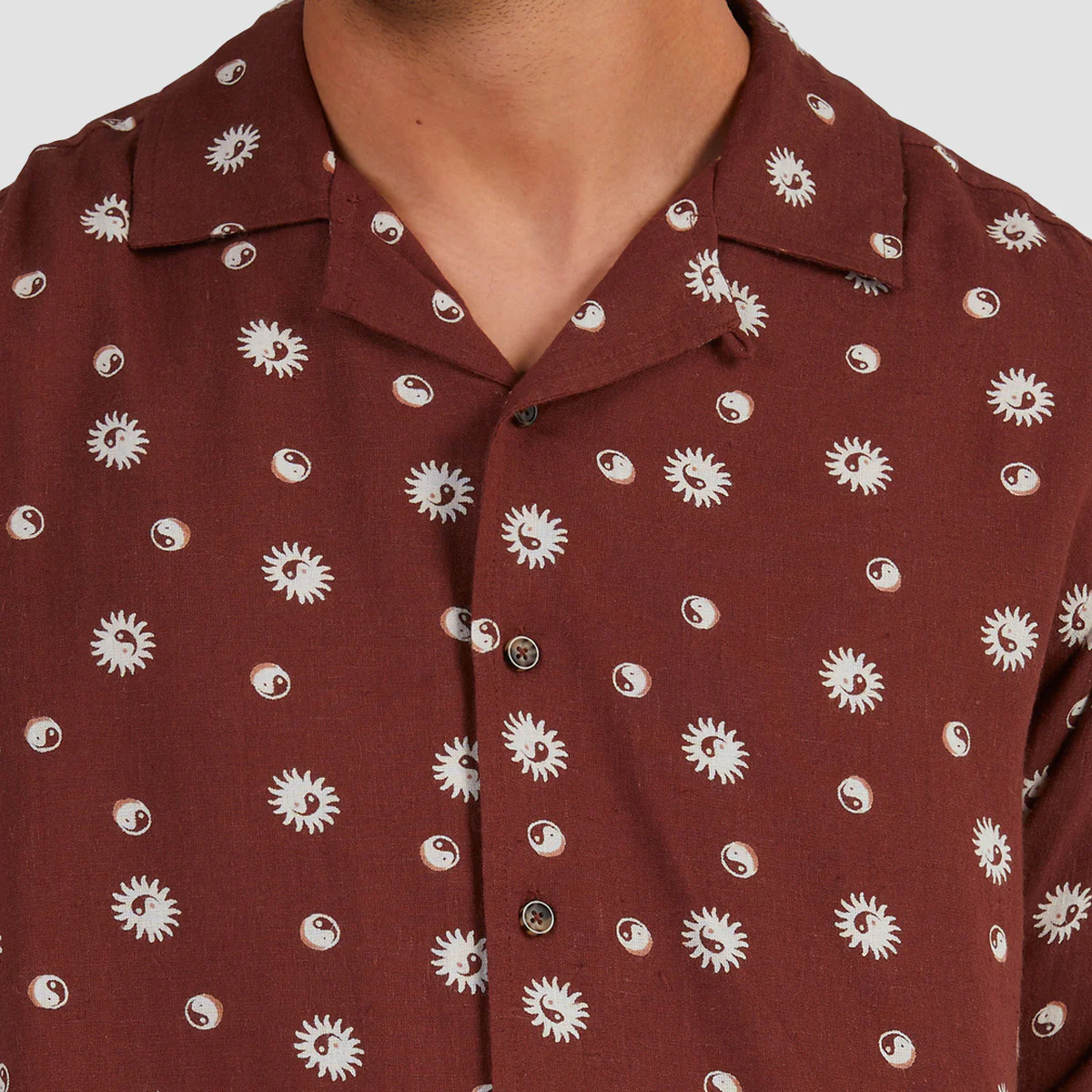 RVCA Balance Act Longsleeve Shirt Cappuccino - Image 3